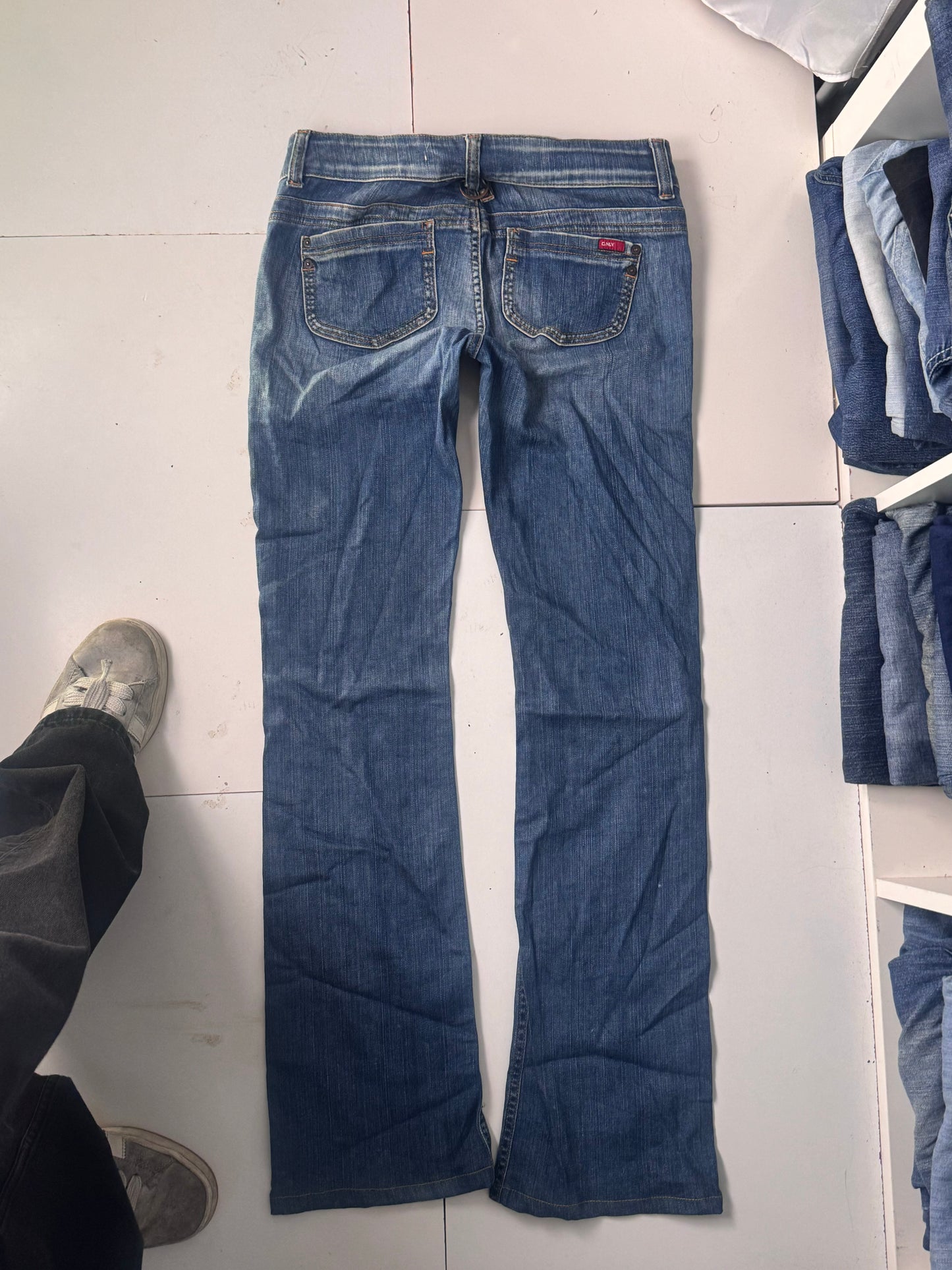 Lågmidjade jeans stl: S