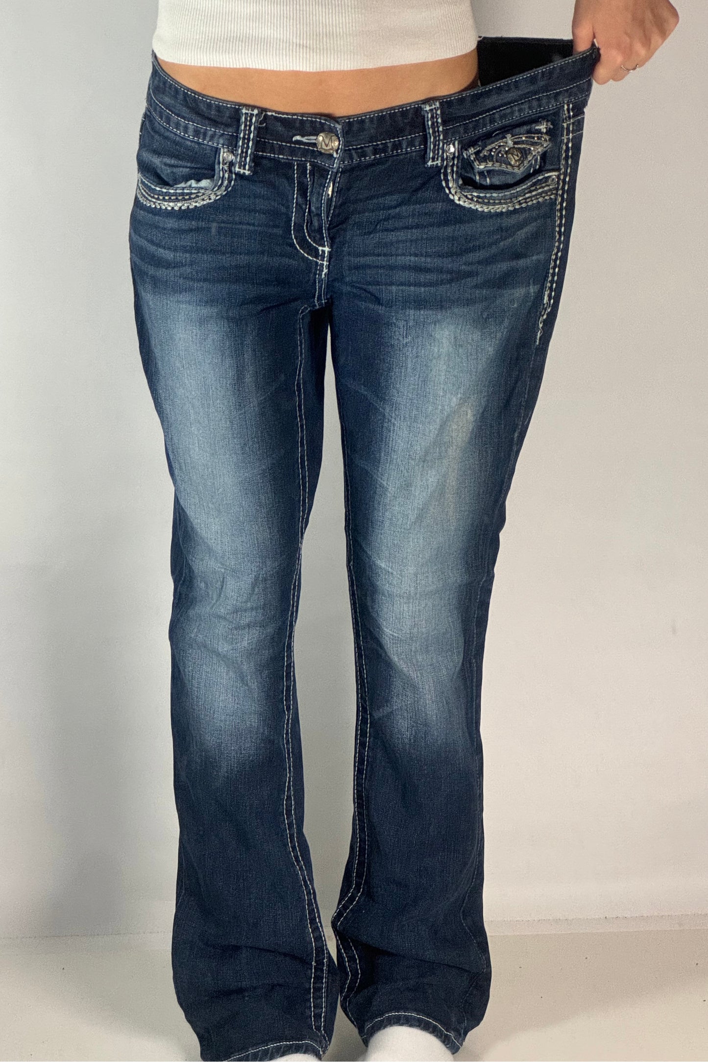 Lågmidjade jeans stl: L