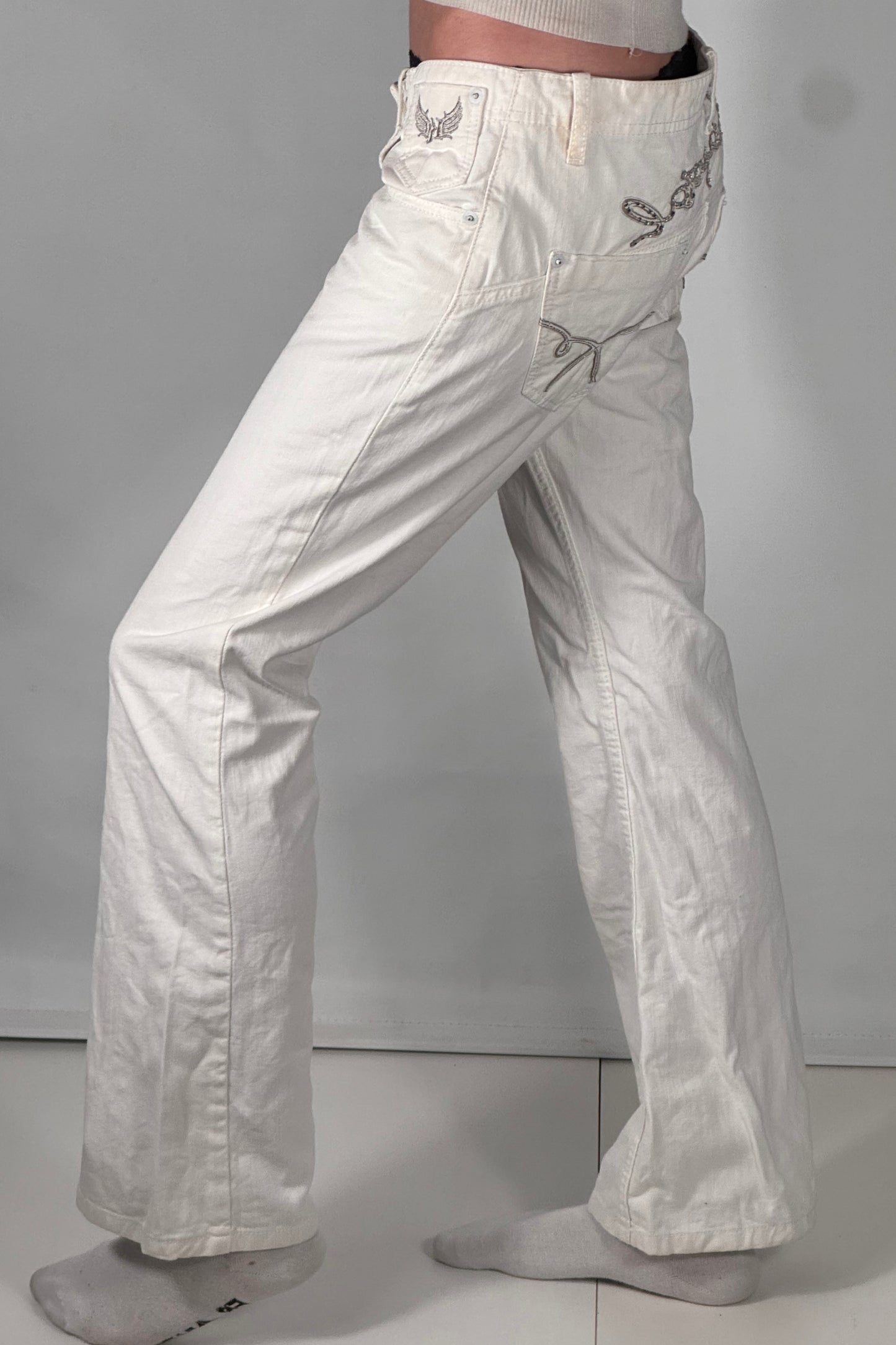 Lågmidjade byxor stl: S