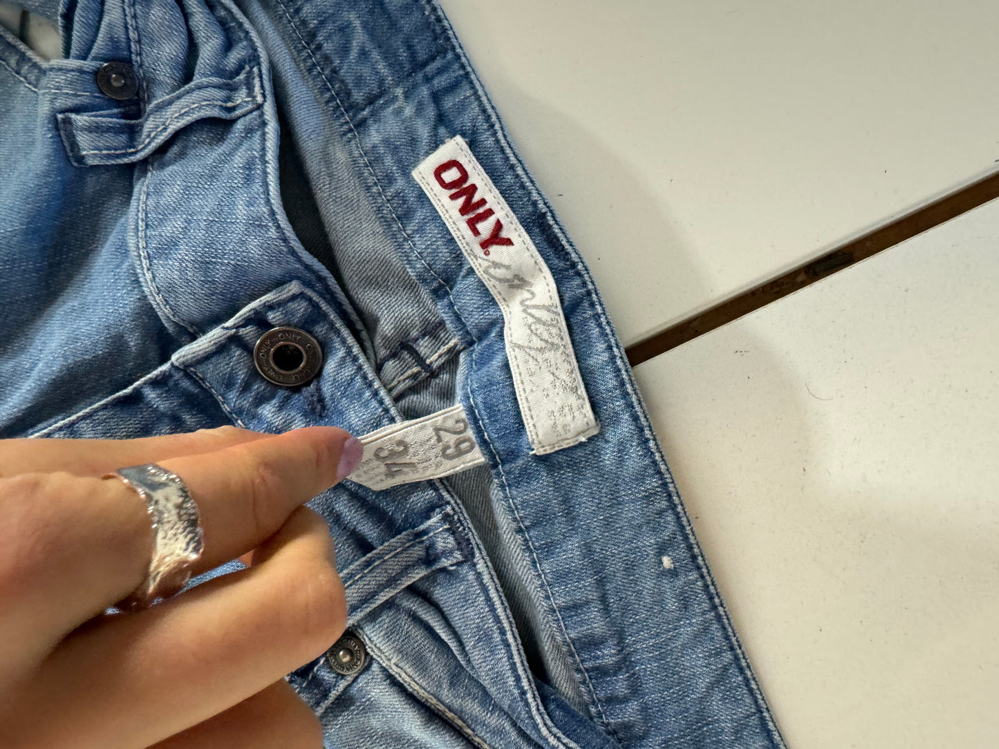 Lågmidjade jeans stl: S