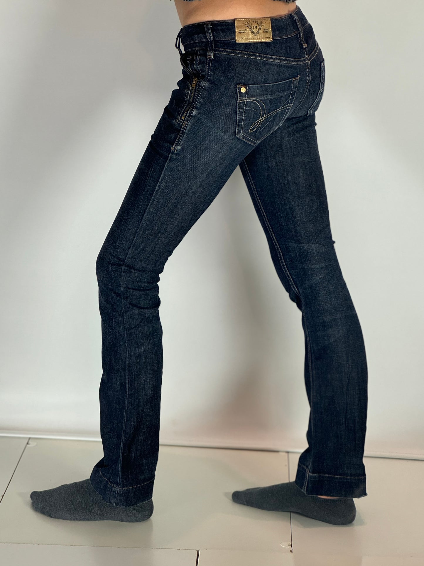 Lågmidjade jeans–stl: XS