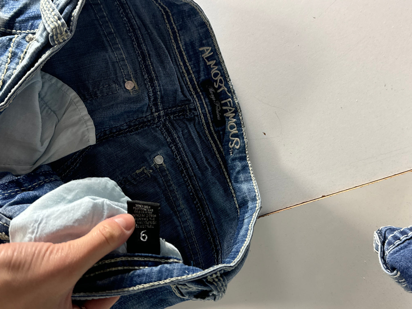 Lågmidjade jeans stl: S