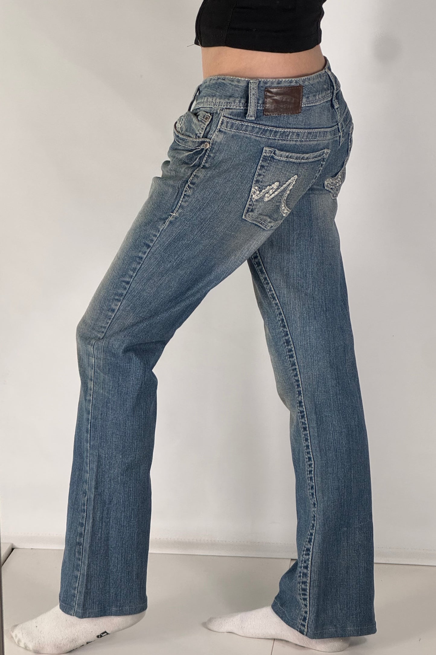 Lågmidjade jeans stl: M
