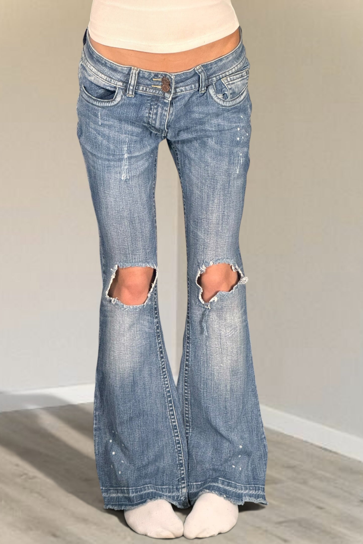 Lågmidjade jeans stl: S