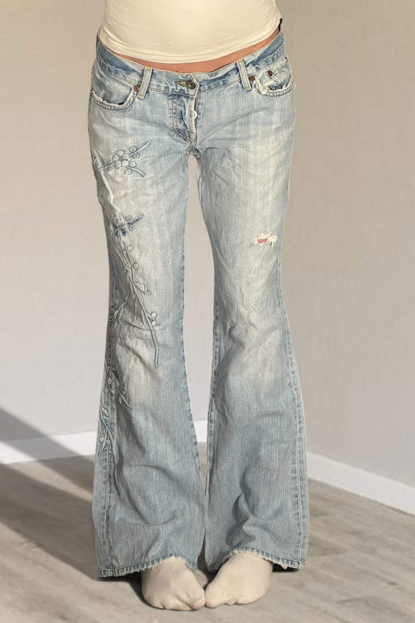 Lågmidjade jeans stl: M