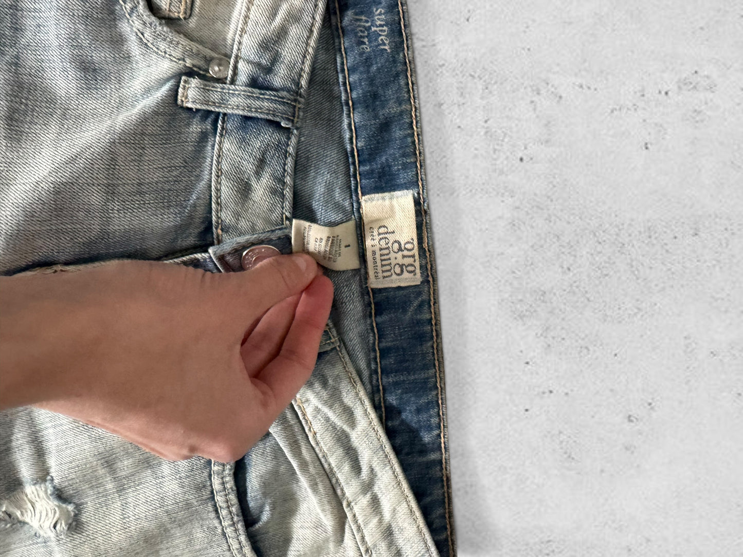 Lågmidjade jeans stl: S