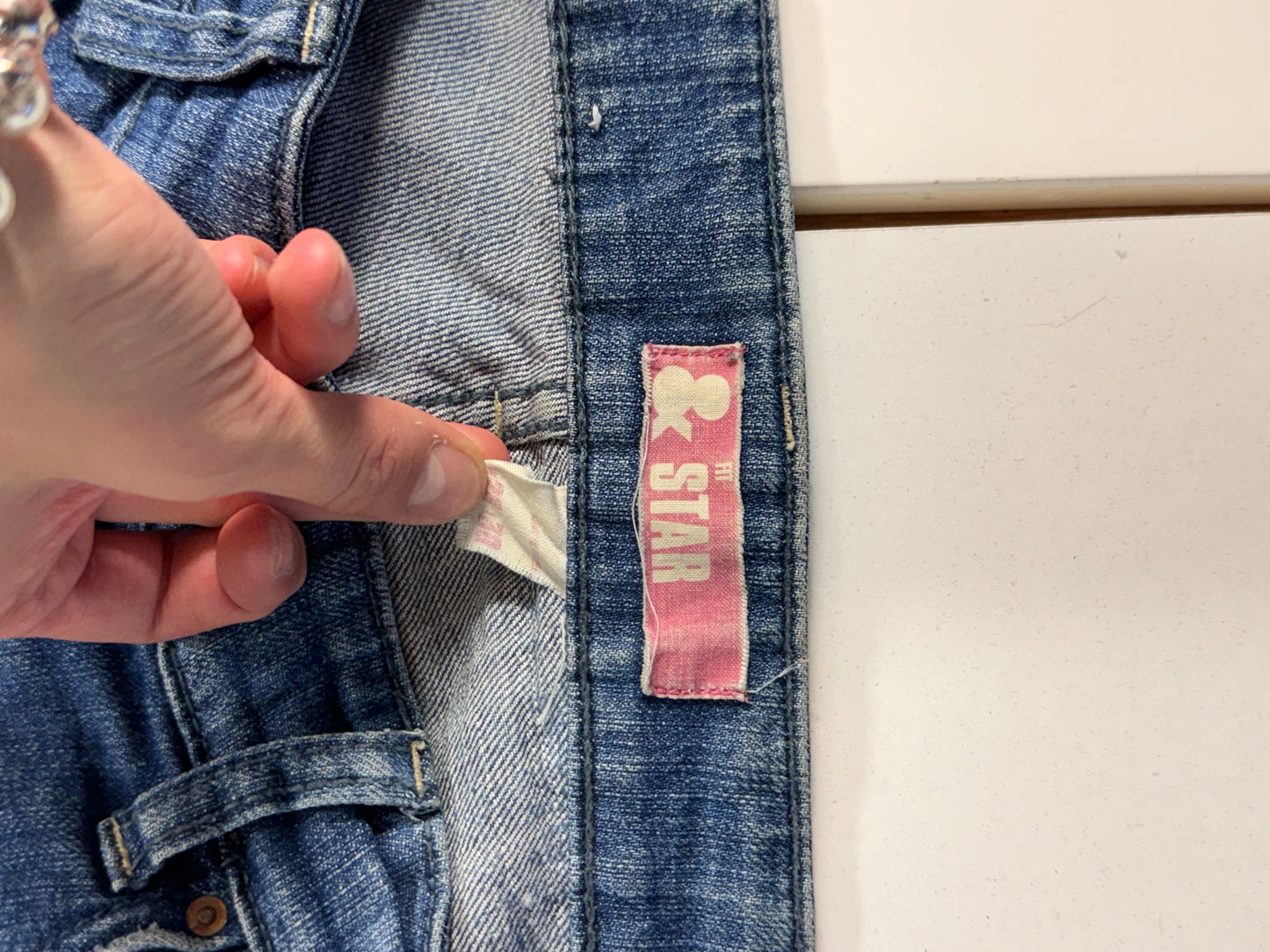 Lågmidjade jeans stl: S
