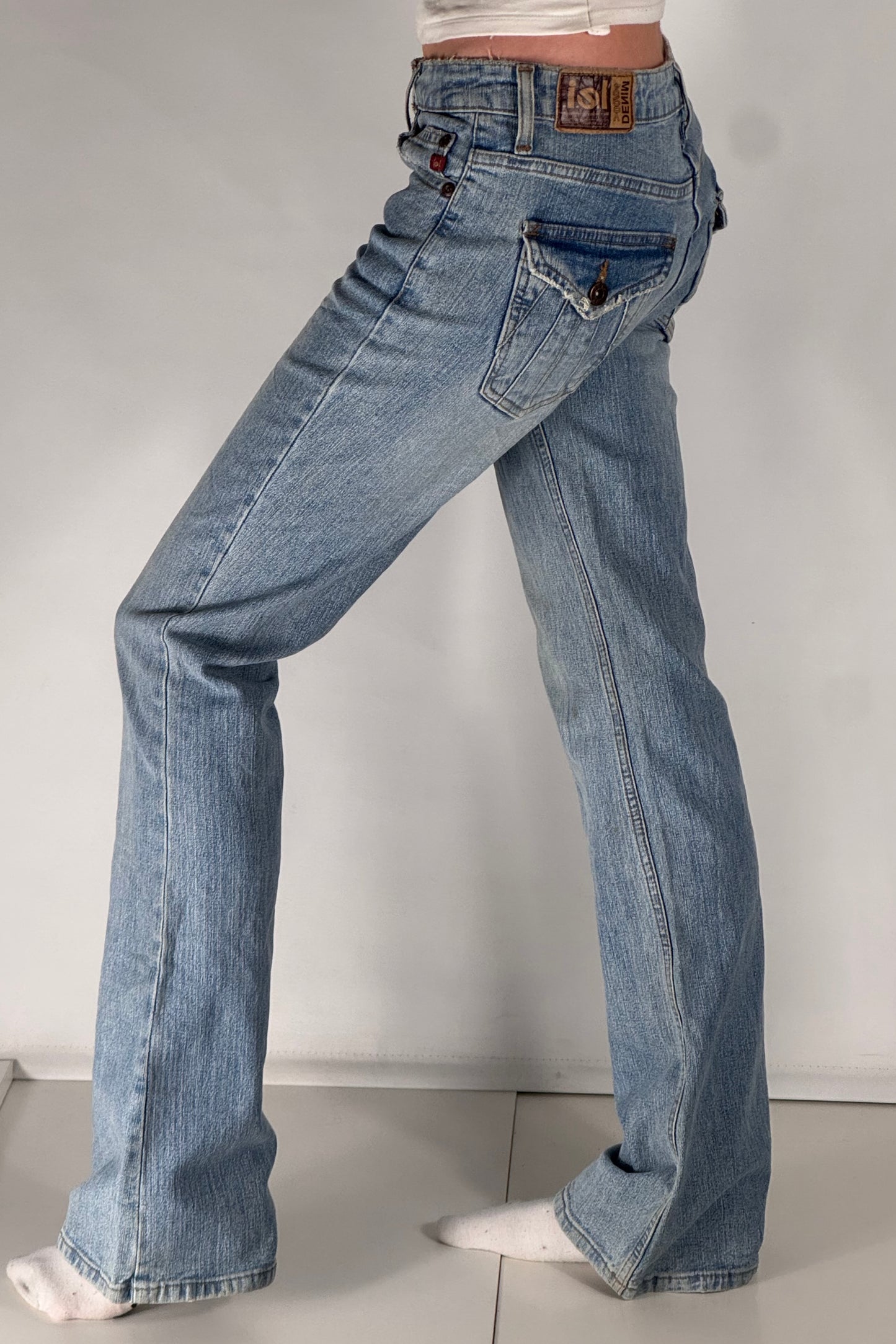 Utsvängda jeans stl: XS