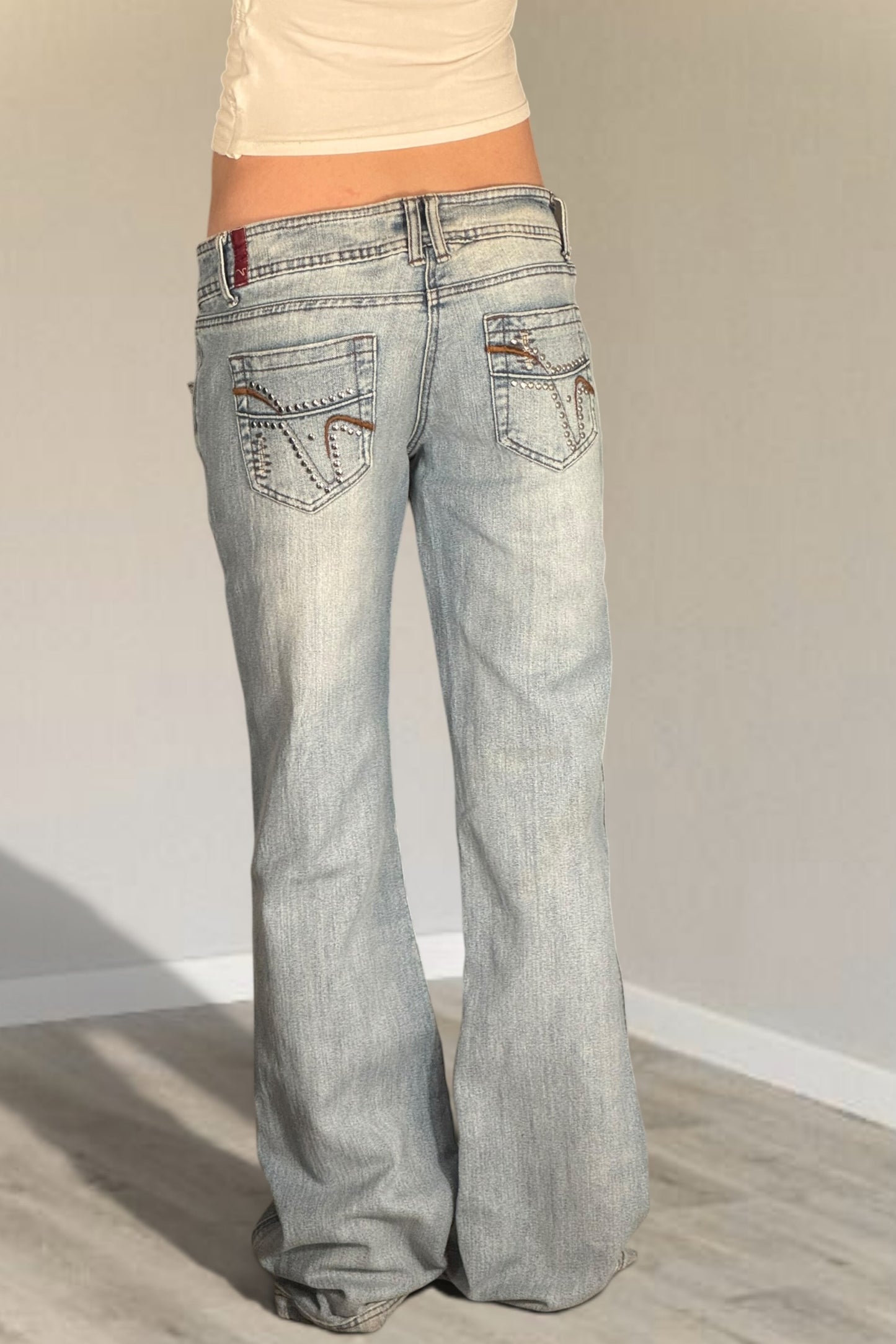 Lågmidjade jeans stl: S/M