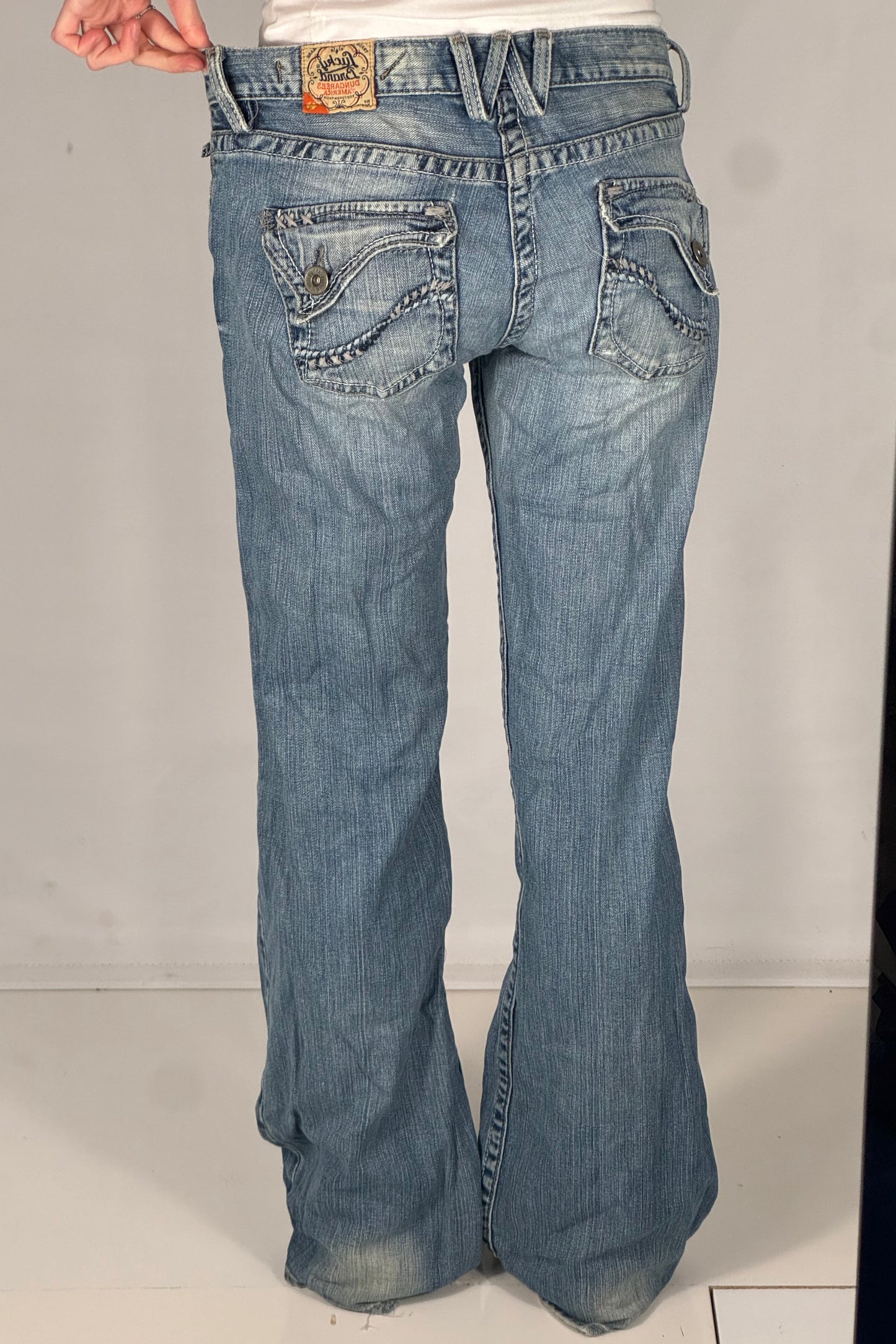 Lavtaljede jeans str: M