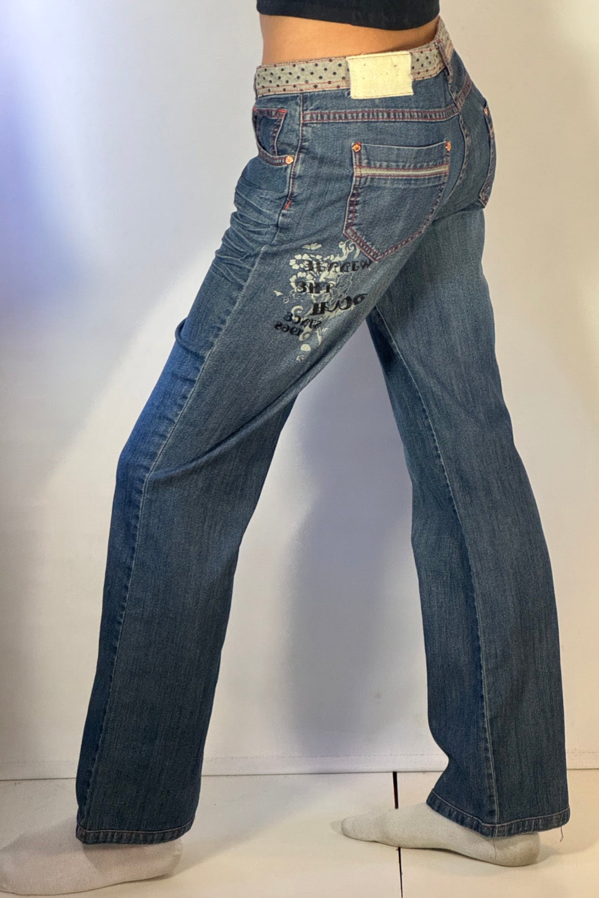 Lågmidjade jeans stl: S