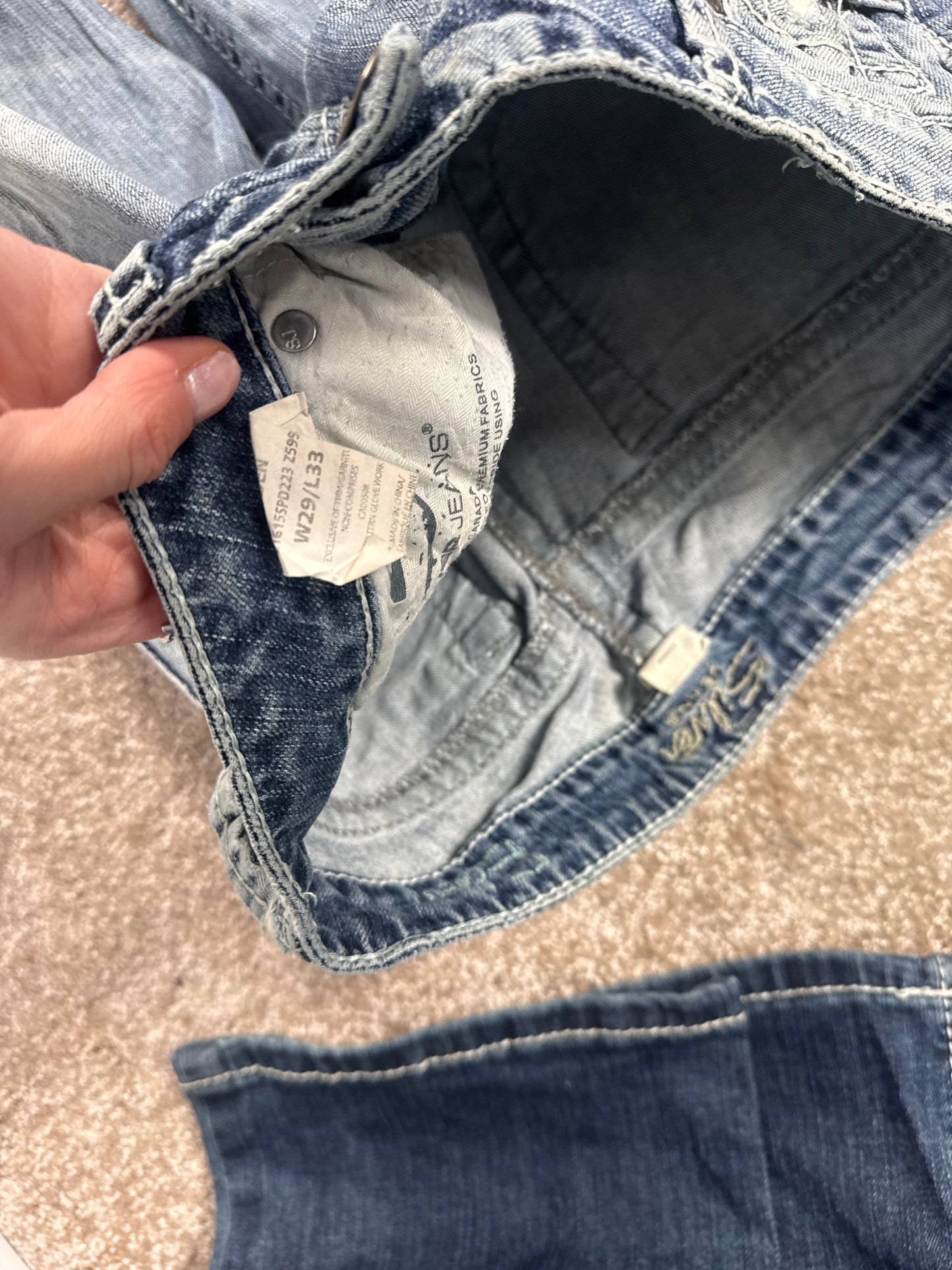 Lågmidjade jeans stl: S/M