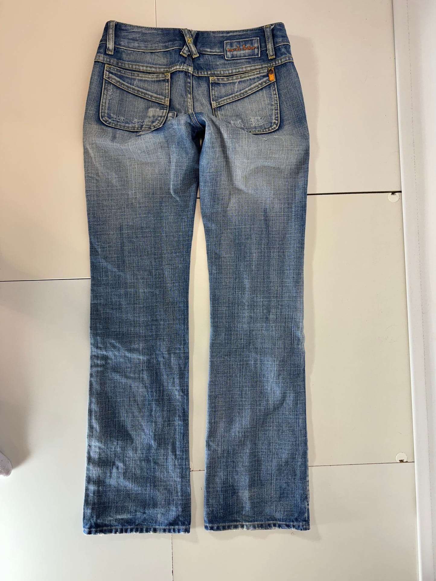 Lågmidjade jeans-stl: S