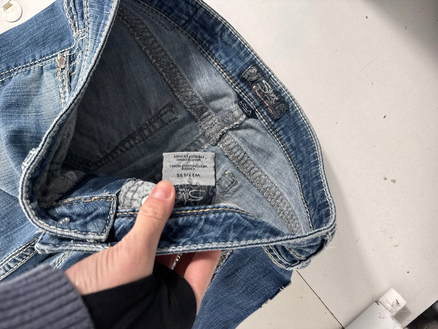 Lågmidjade jeans stl: S