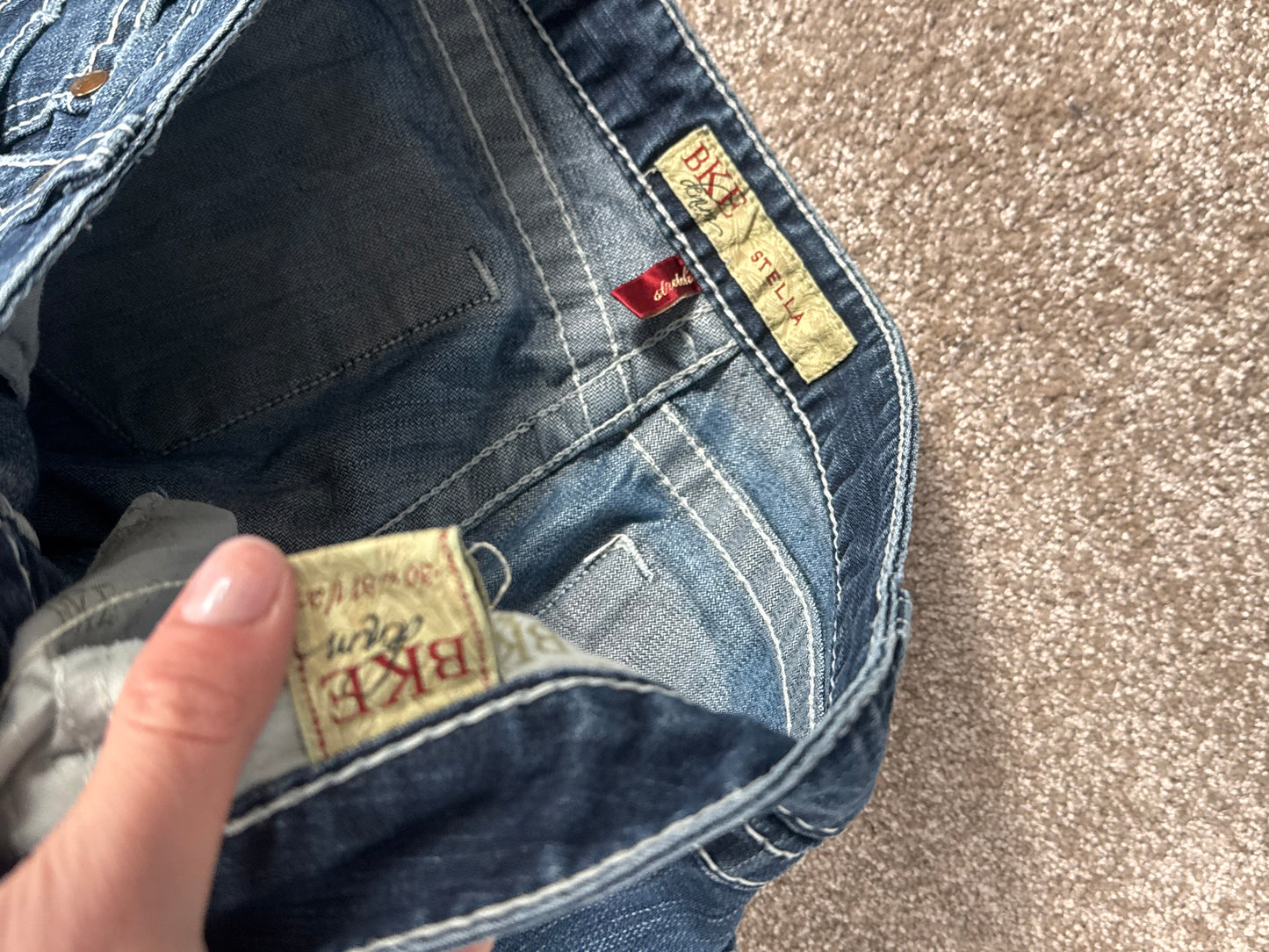 Lågmidjade jeans stl: S