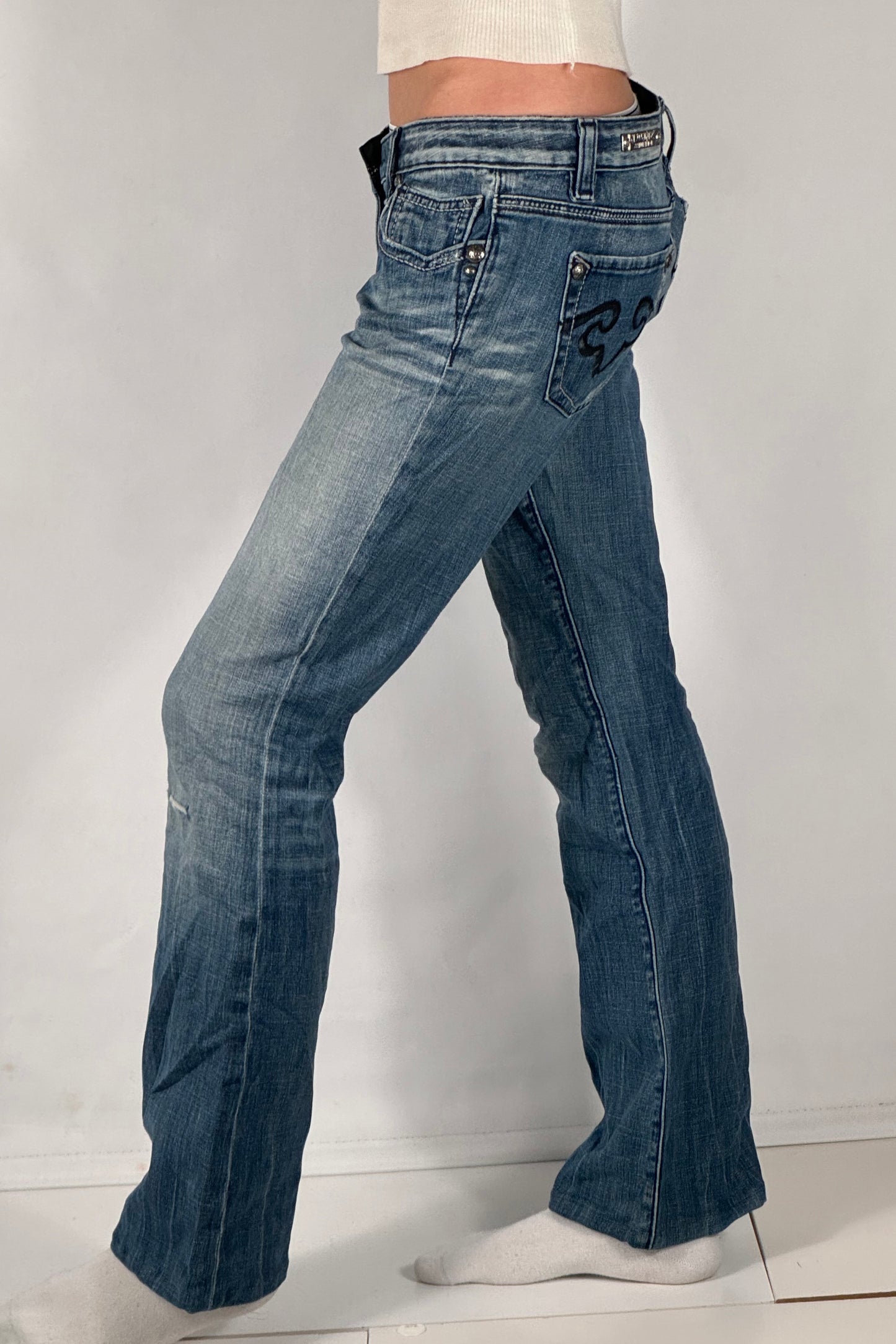Lågmidjade jeans stl: S