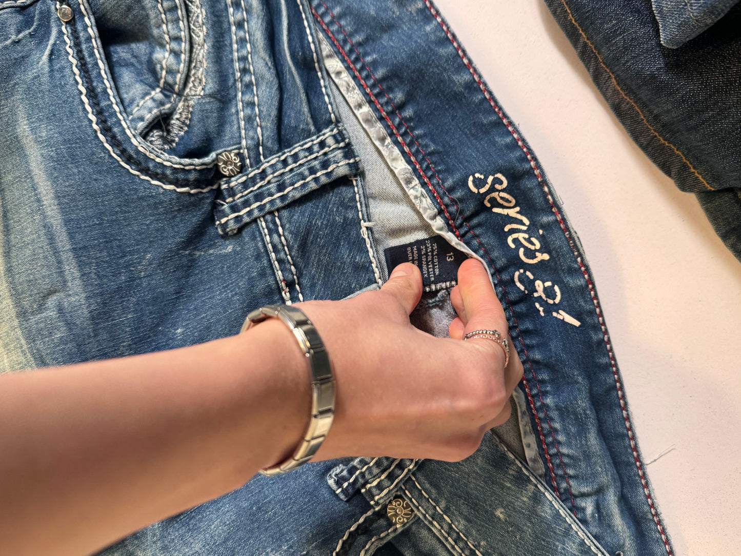 Lågmidjade jeans stl: L