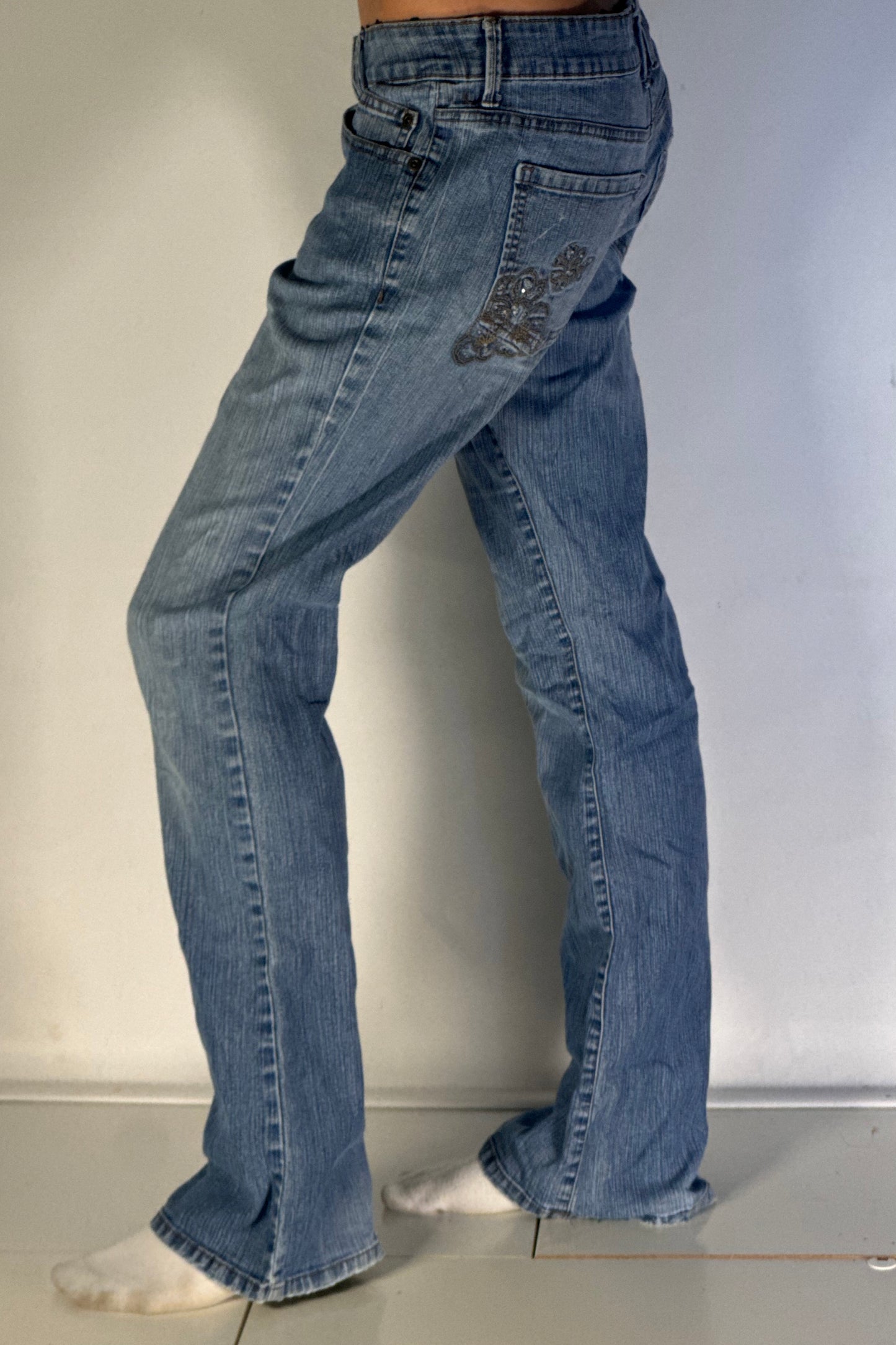 Lågmidjade jeans stl: S