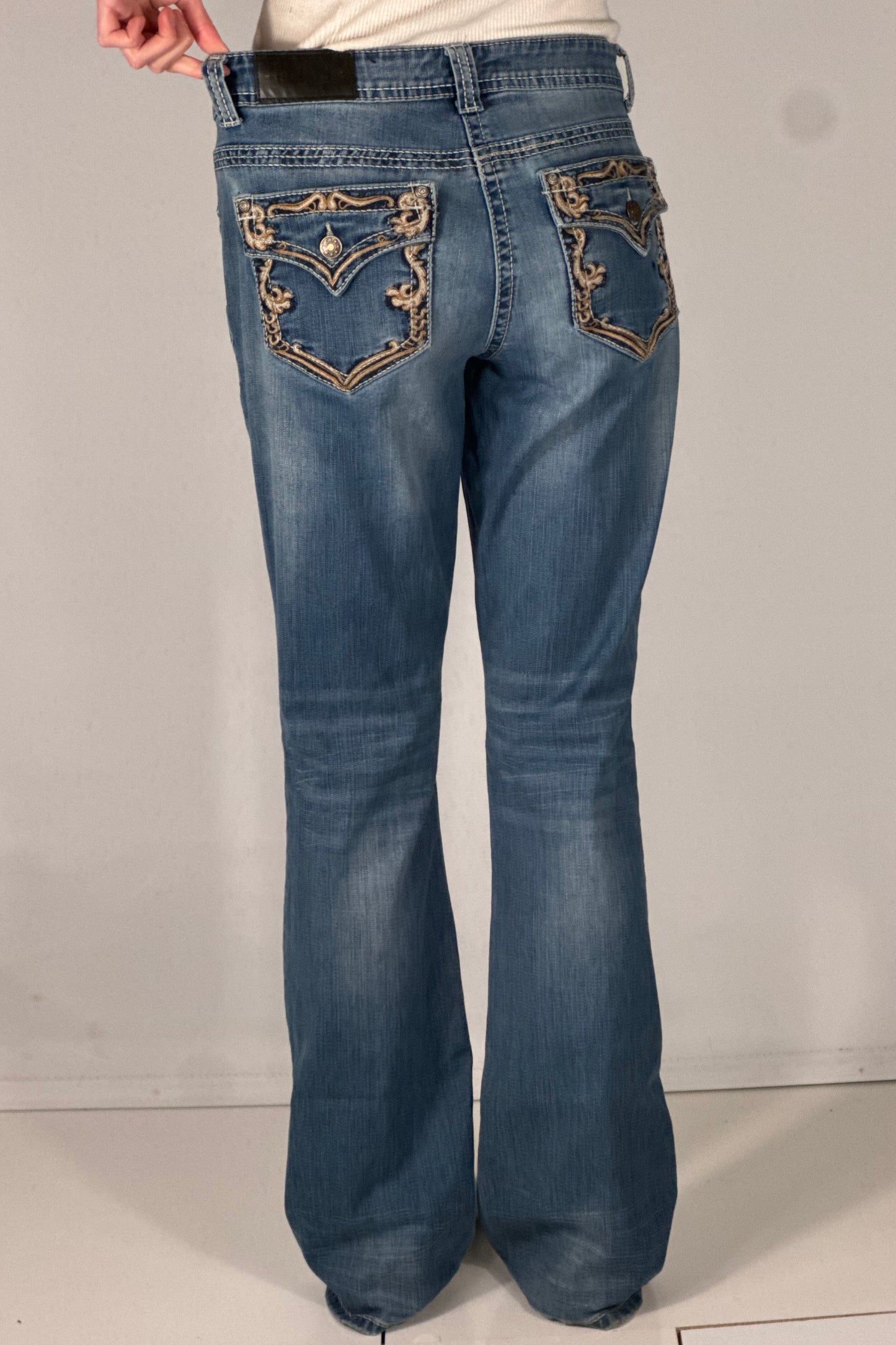 Lavtaljede jeans str: S
