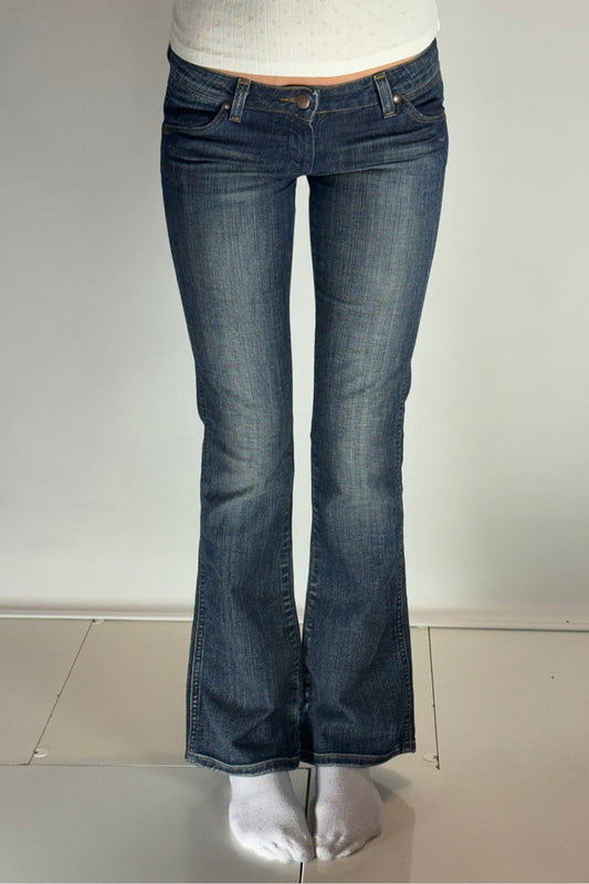 Lågmidjade jeans–stl: XS