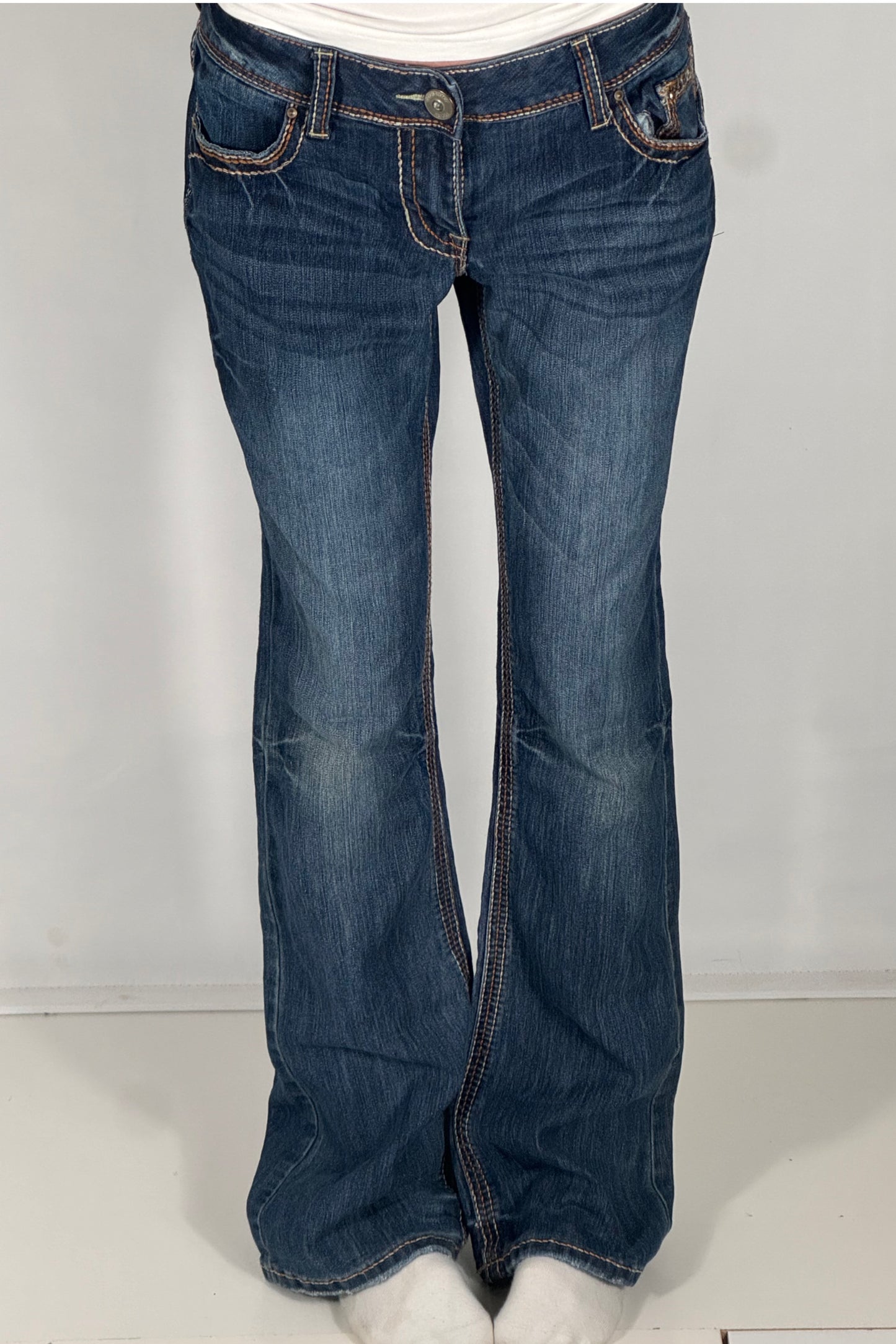 Lavtaljede jeans str: M