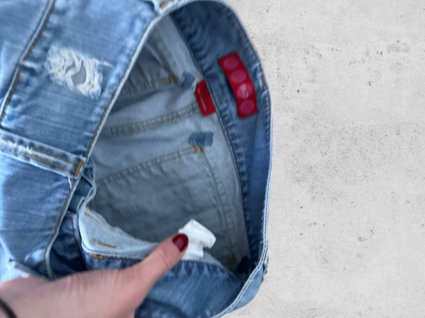 Lågmidjade jeans stl: S