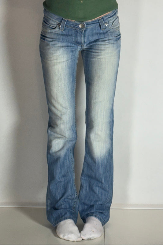Lågmidjade jeans–stl: S