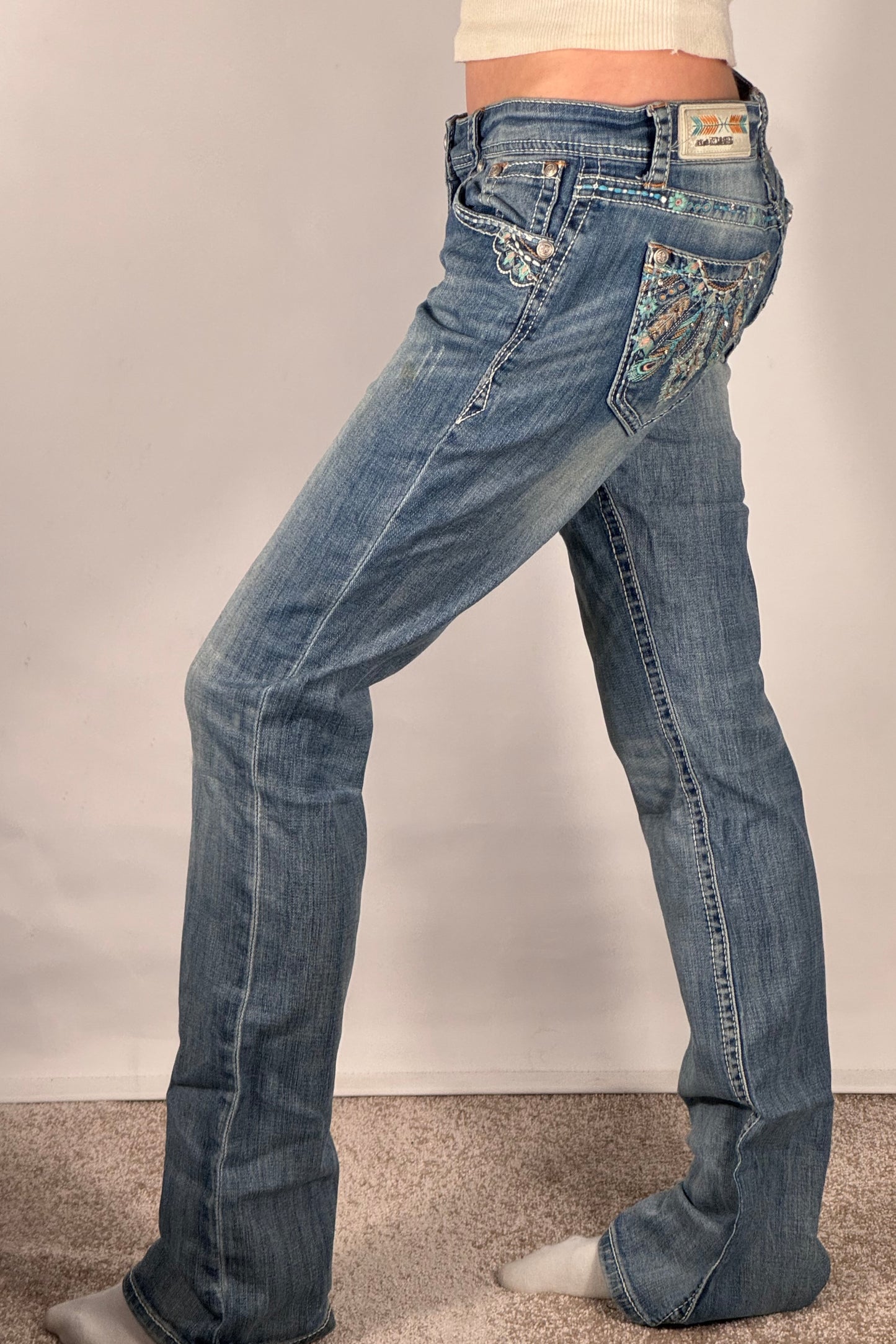 Lågmidjade jeans stl: S