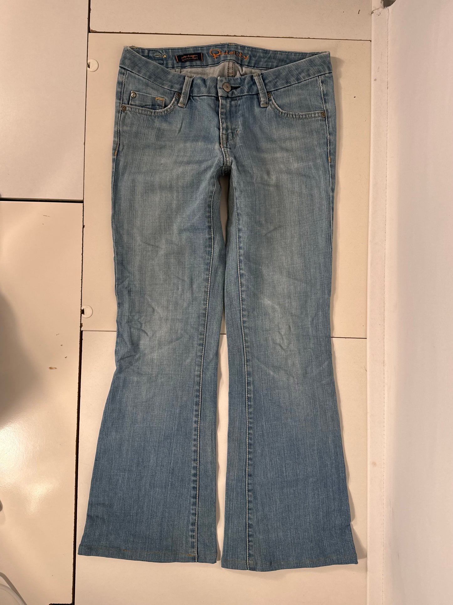 Lavtaljede jeans str: S
