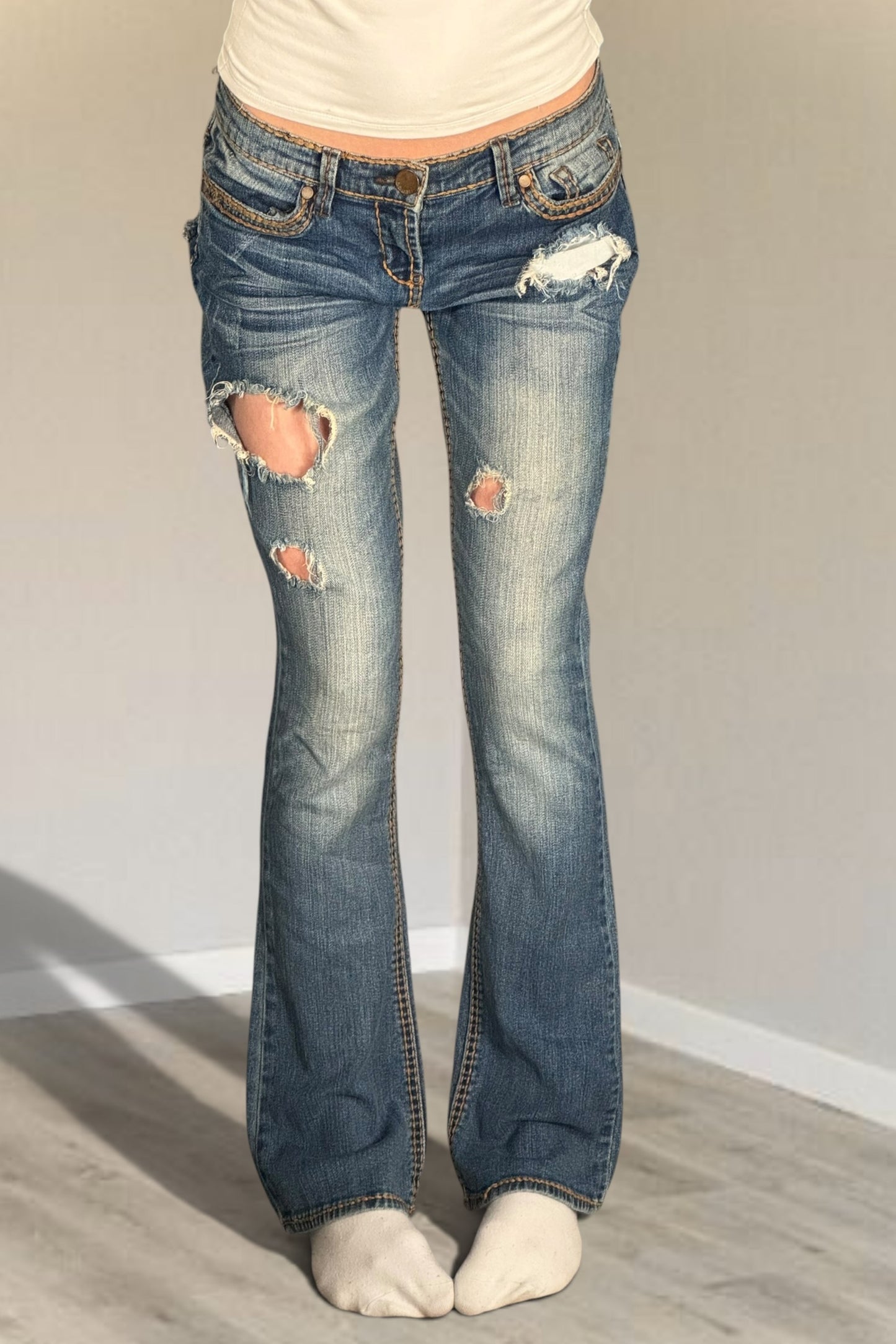 Lågmidjade jeans stl: S