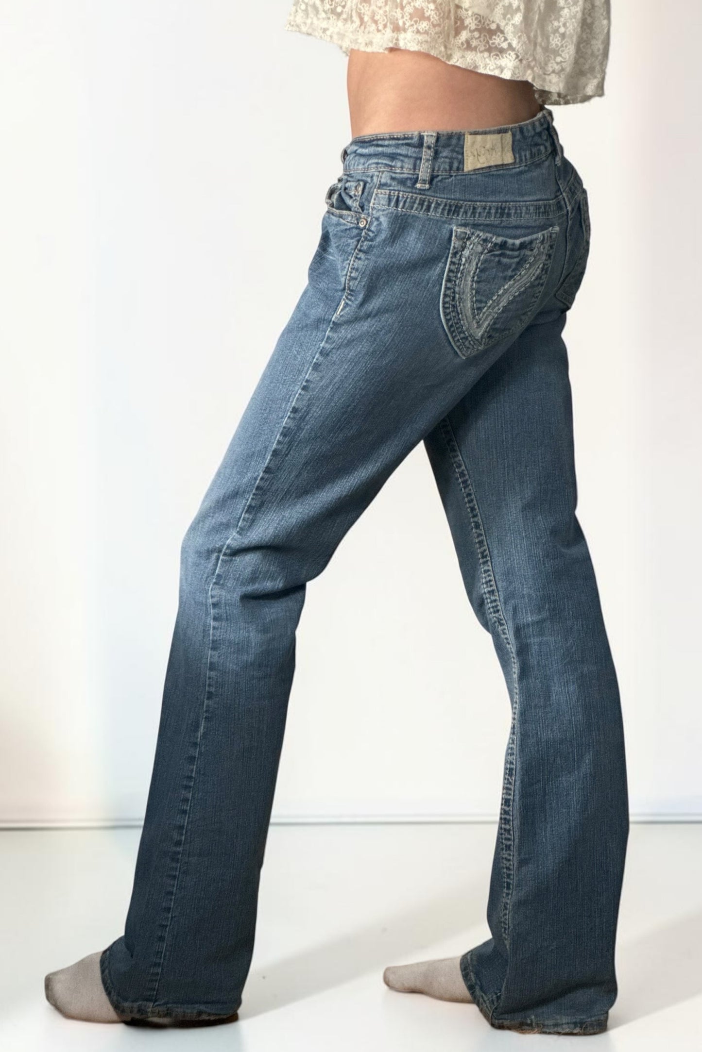 Lågmidjade jeans stl: