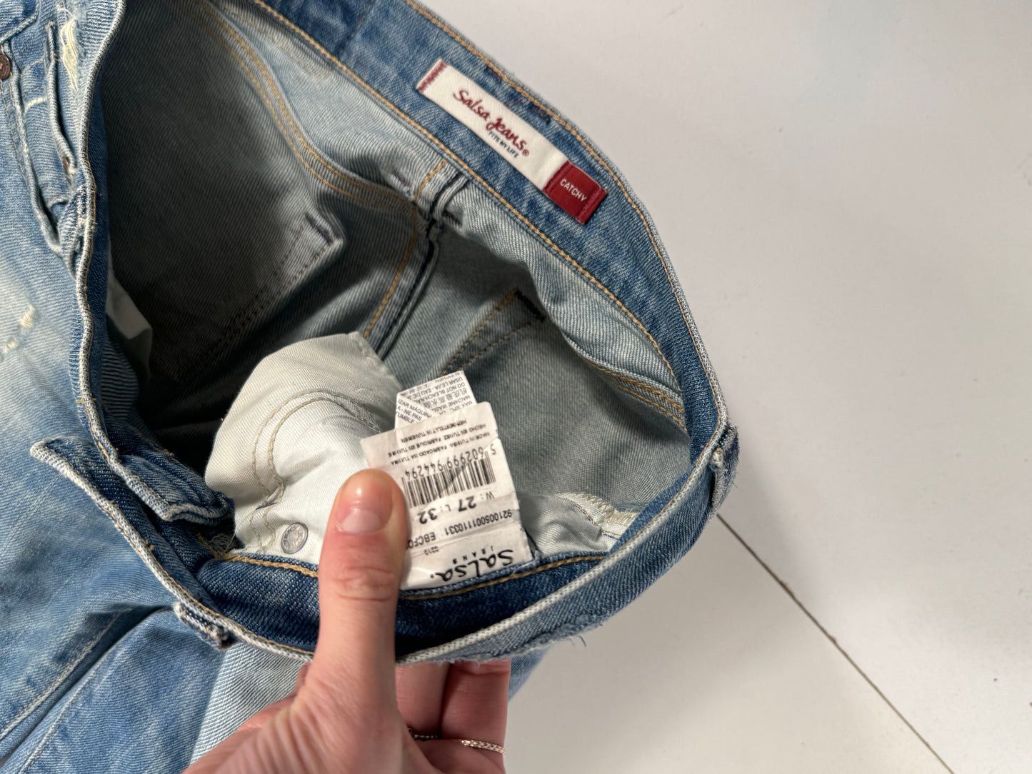 Lavt-sittende jeans str: XS