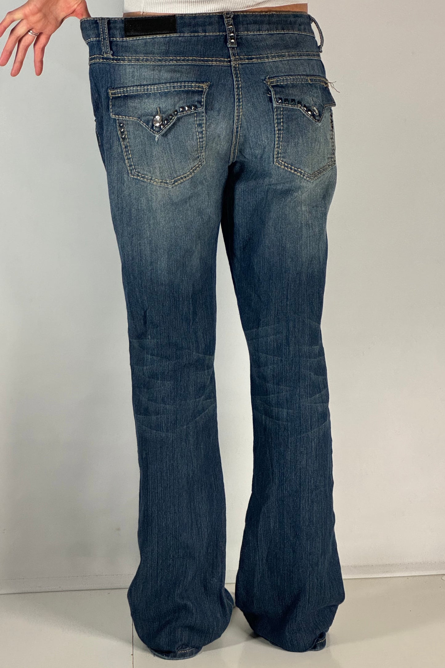 Lågmidjade jeans stl: M