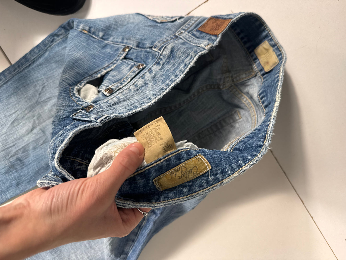 Lågmidjade jeans stl: S/M