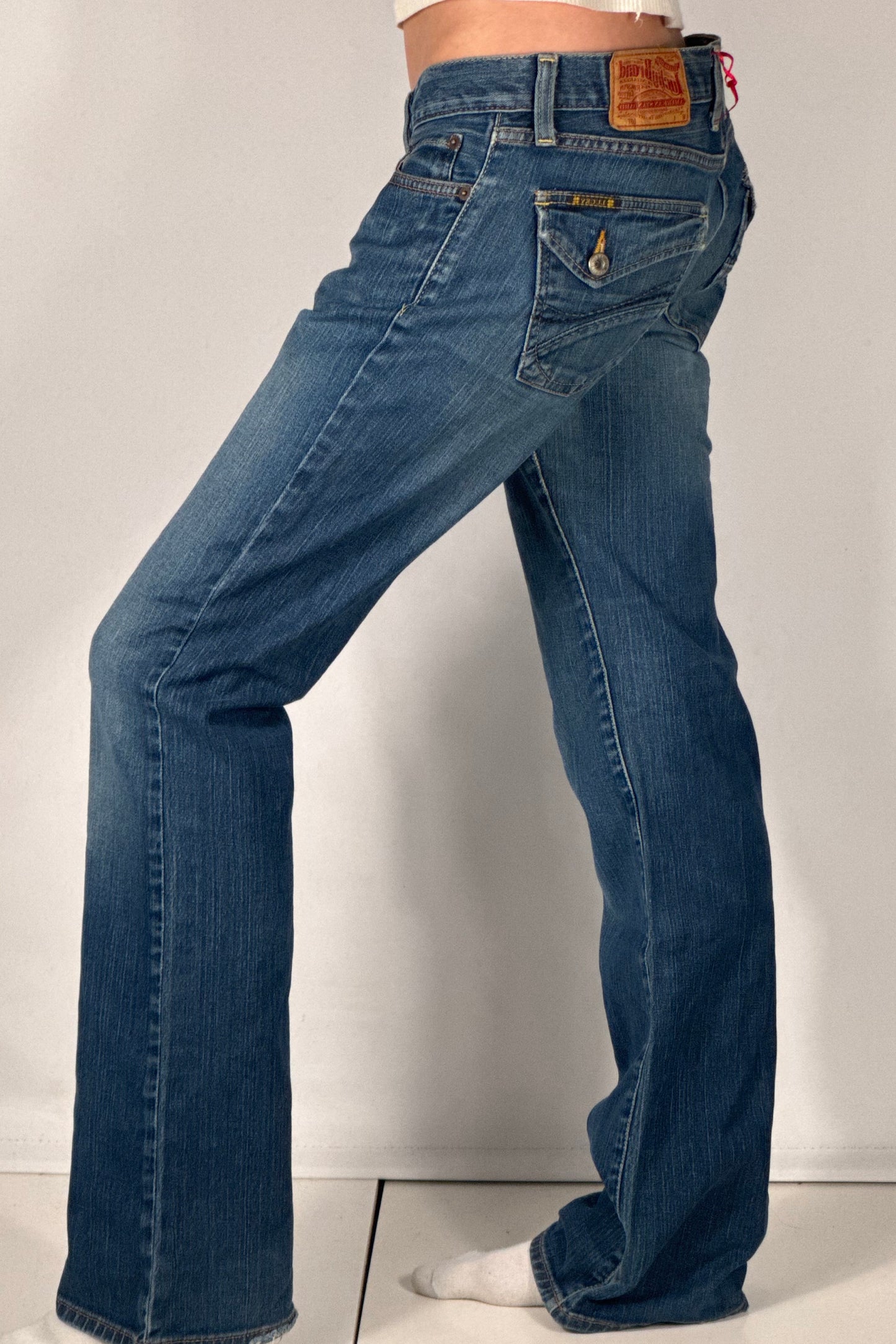 Lavtaljede jeans str: S