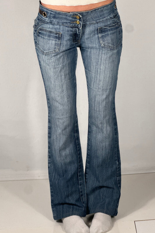 Lavtaljede jeans str: S