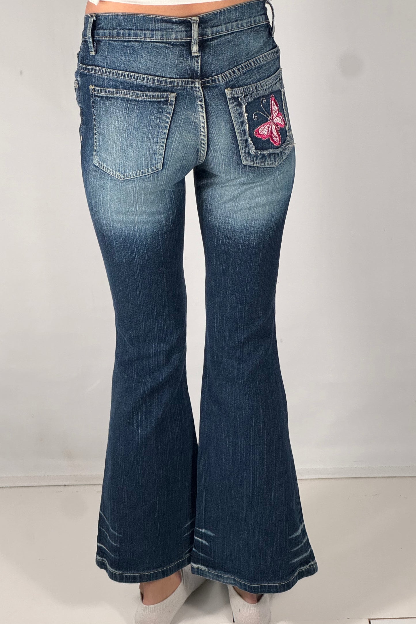 Utsvingte jeans str: XXS