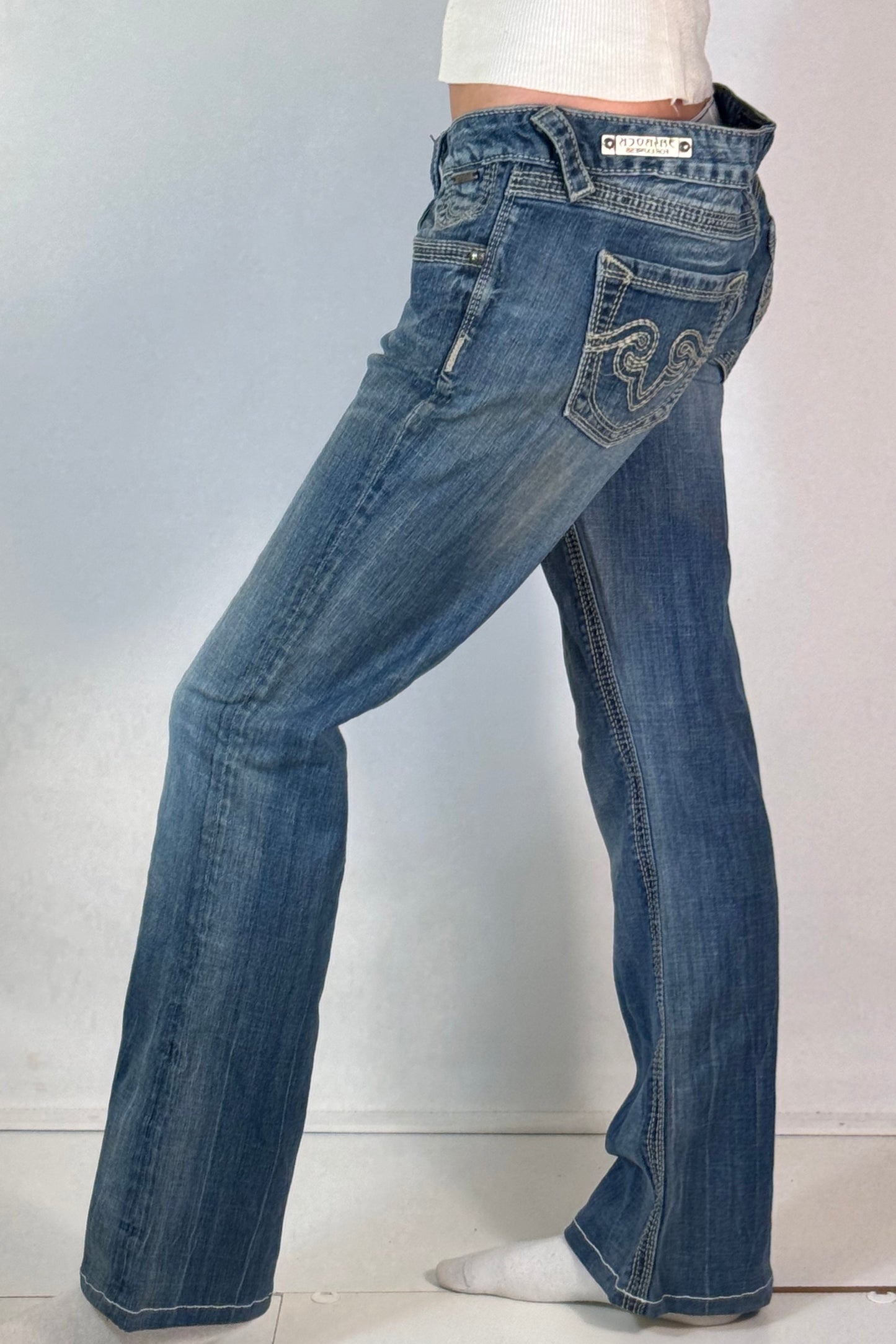 Lågmidjade jeans stl: M