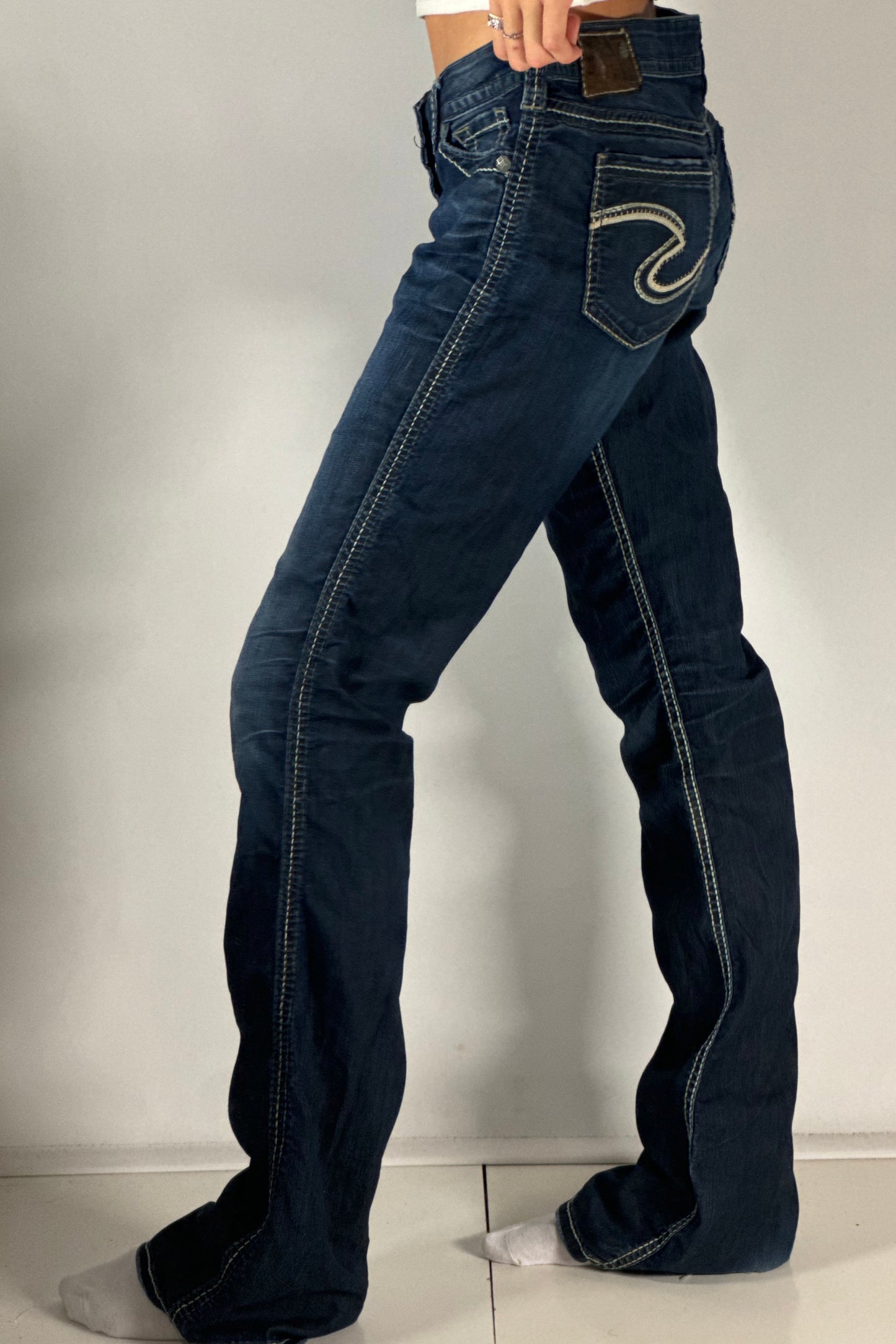 Lågmidjade jeans stl: S/M