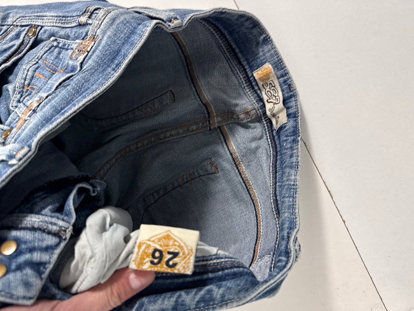 Lågmidjade jeans stl: S