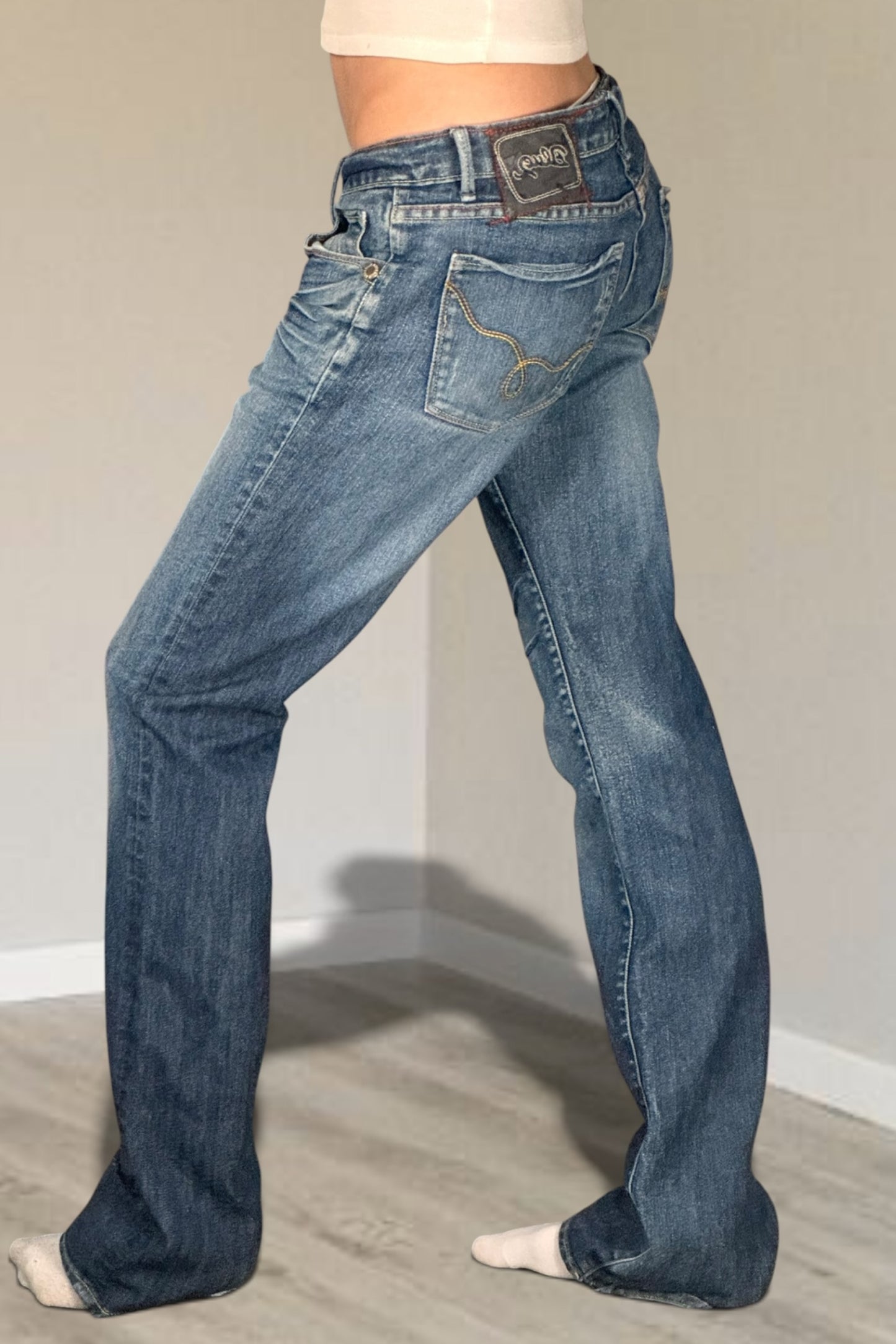Lågmidjade jeans stl: S