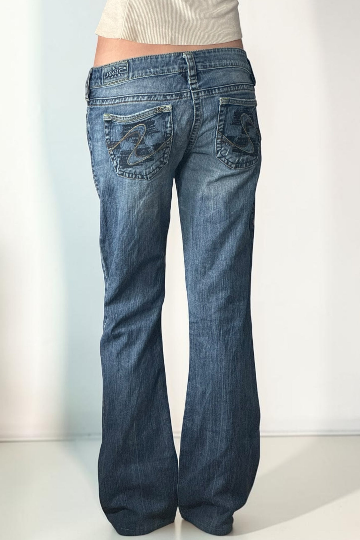 Lågmidjade jeans stl: S/M