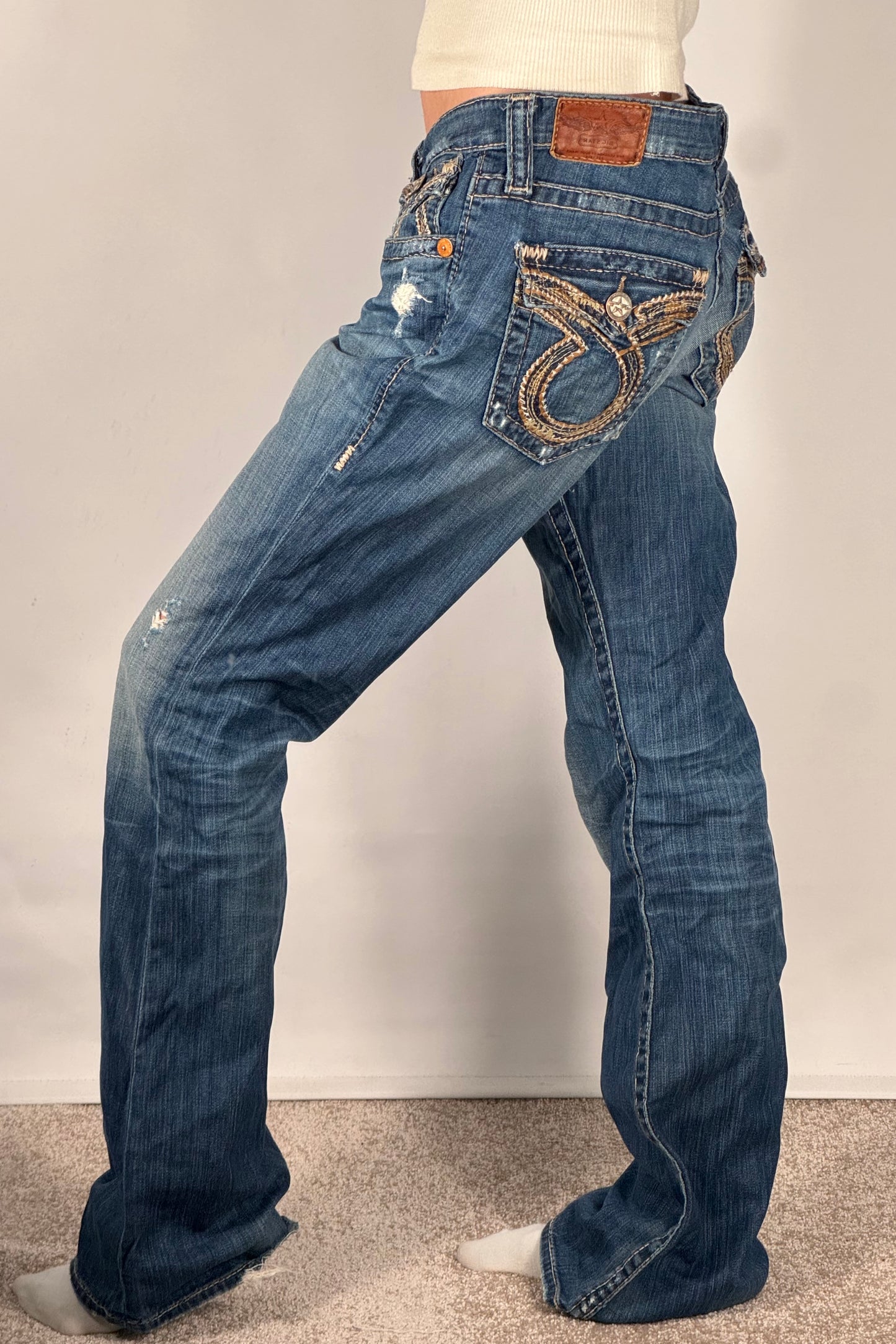 Lågmidjade jeans stl: M