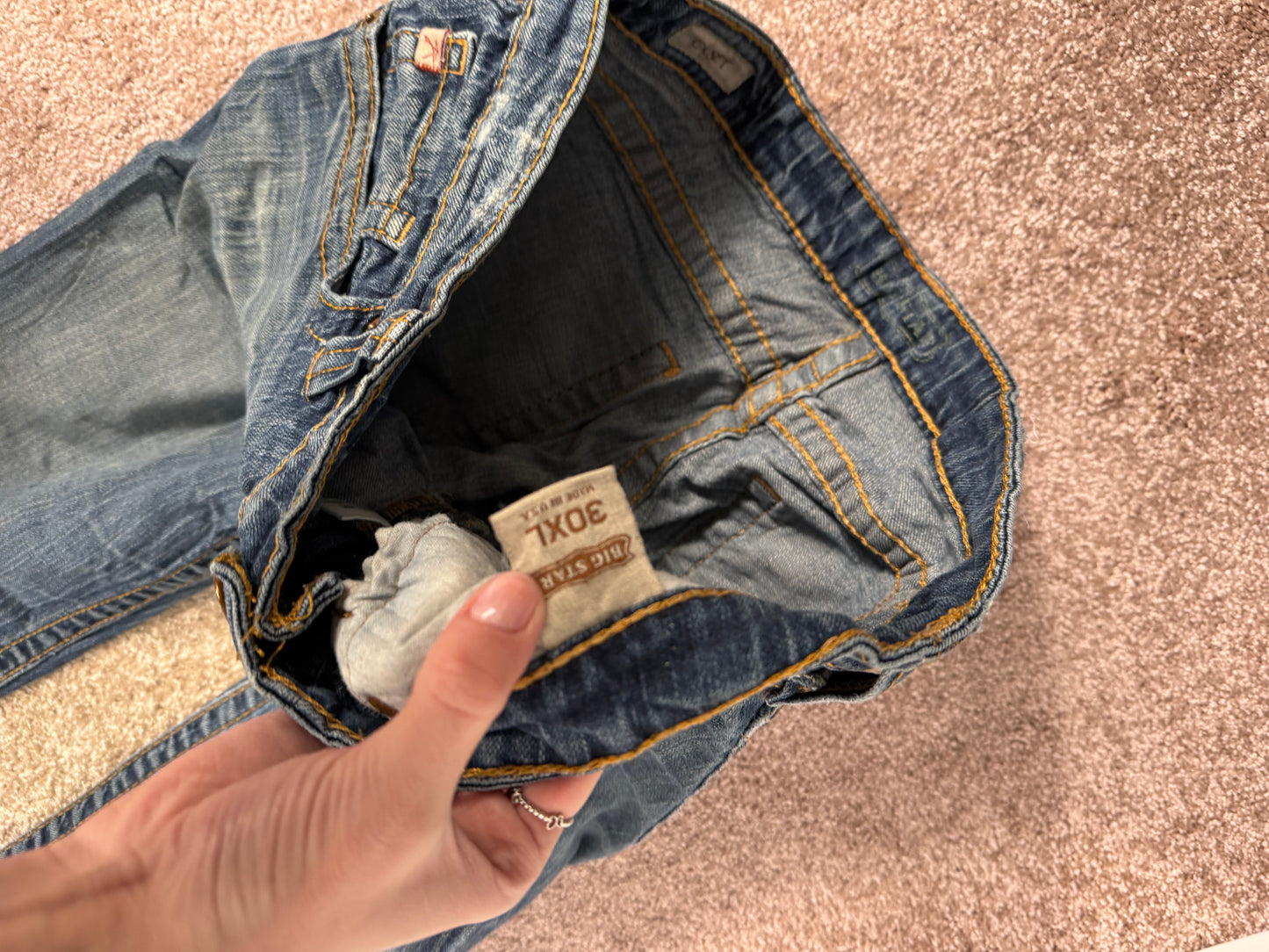 Lågmidjade jeans stl: M