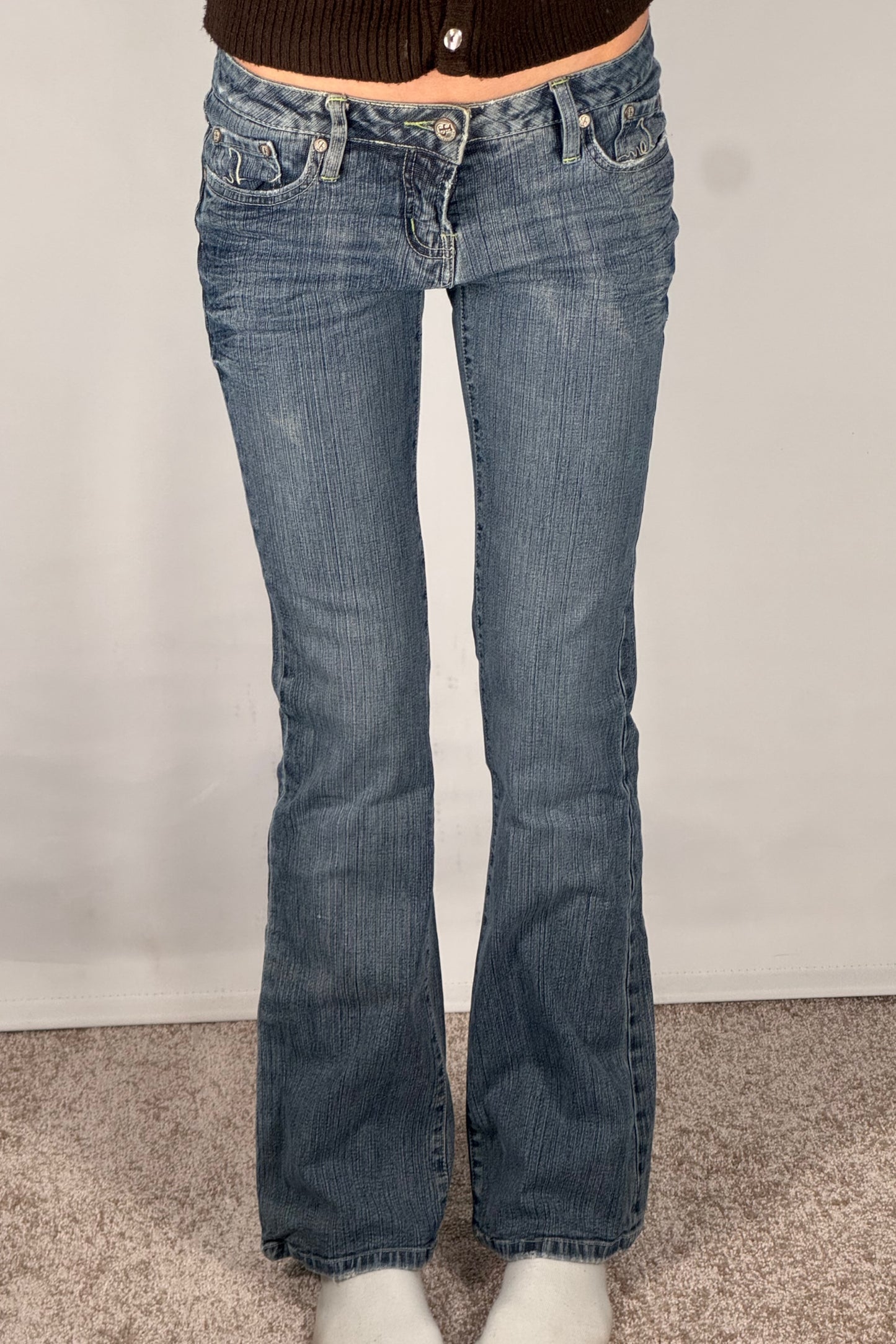 Lågmidjade jeans stl: XS