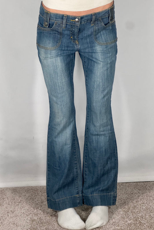 Lavtaljede jeans str: S