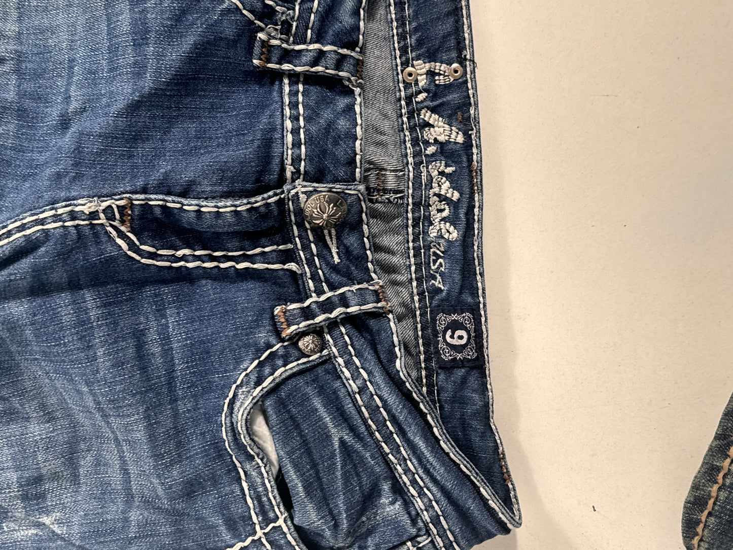Lavtaljede jeans str: S