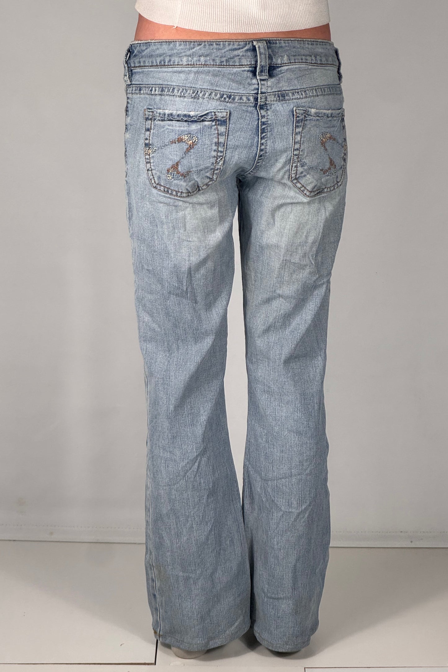 Lavtaljede jeans str: S