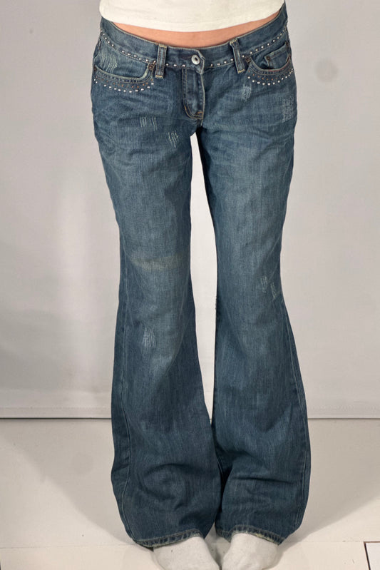 Lågmidjade jeans stl: S/M