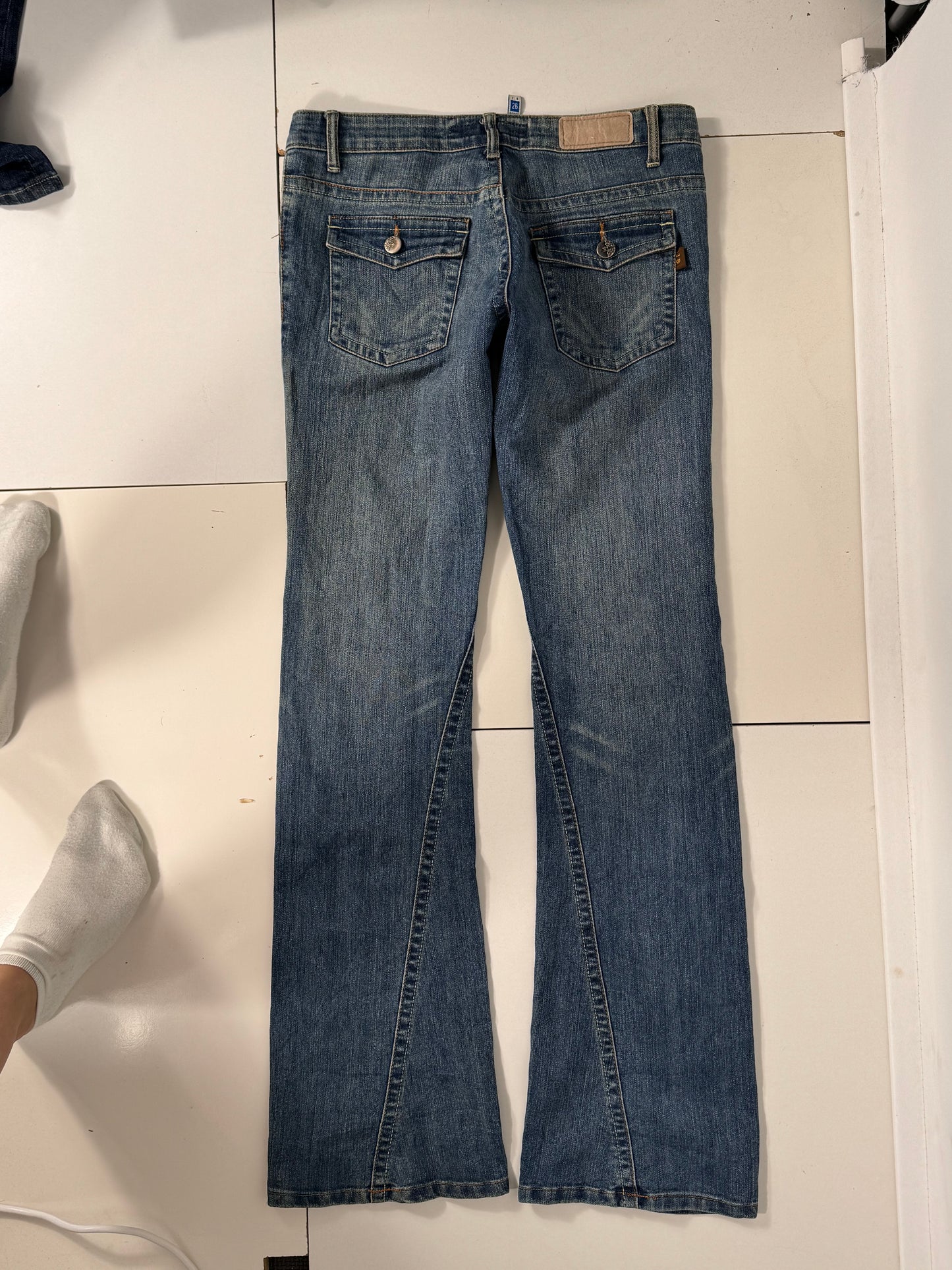 Lavt-sittende jeans str: XS
